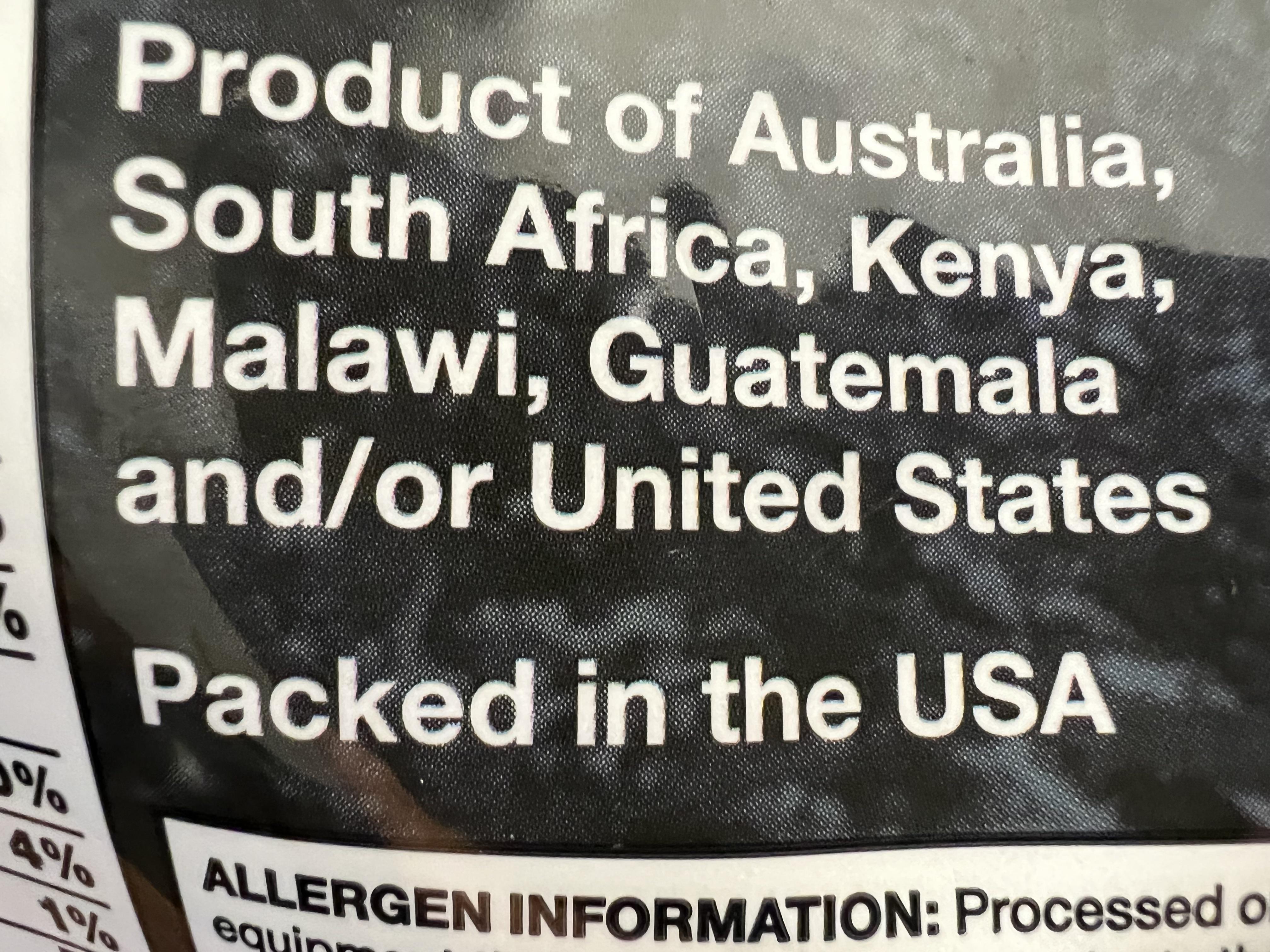 My macadamia nuts are quite possibly from somewhere r/funny