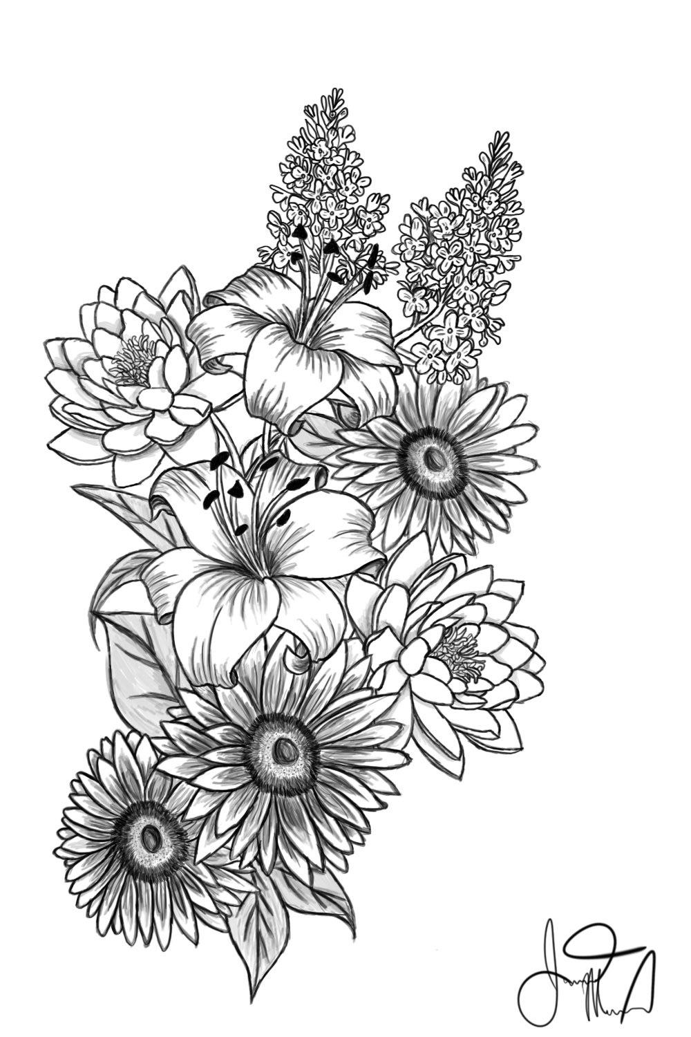 Details more than 76 flower cluster tattoo best in.cdgdbentre