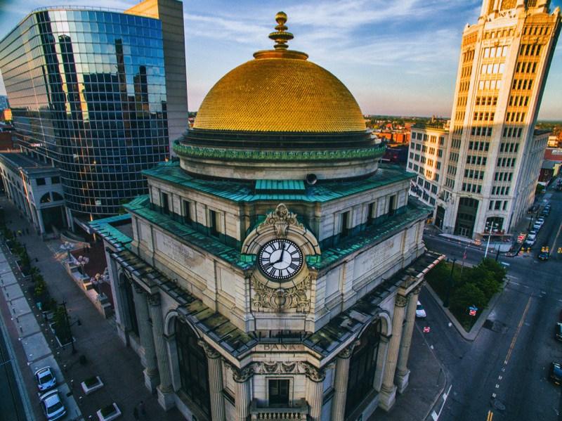 The Buffalo Savings Bank, a.k.a. The Gold Dome Bank, downtown Buffalo