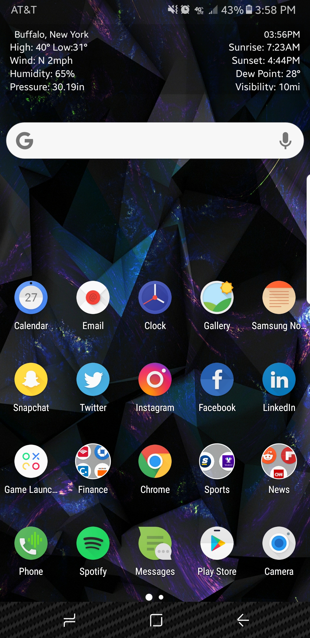My current setup! Nova launcher/arcus weather widget/quantum dots r