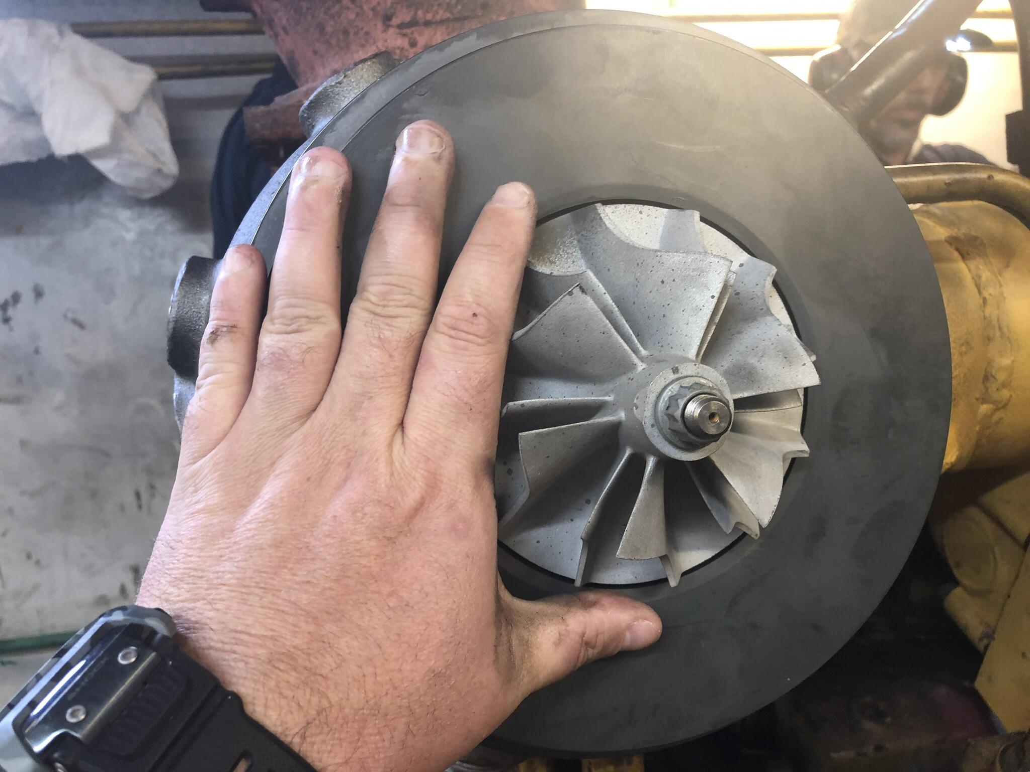 New turbo compressor wheel.