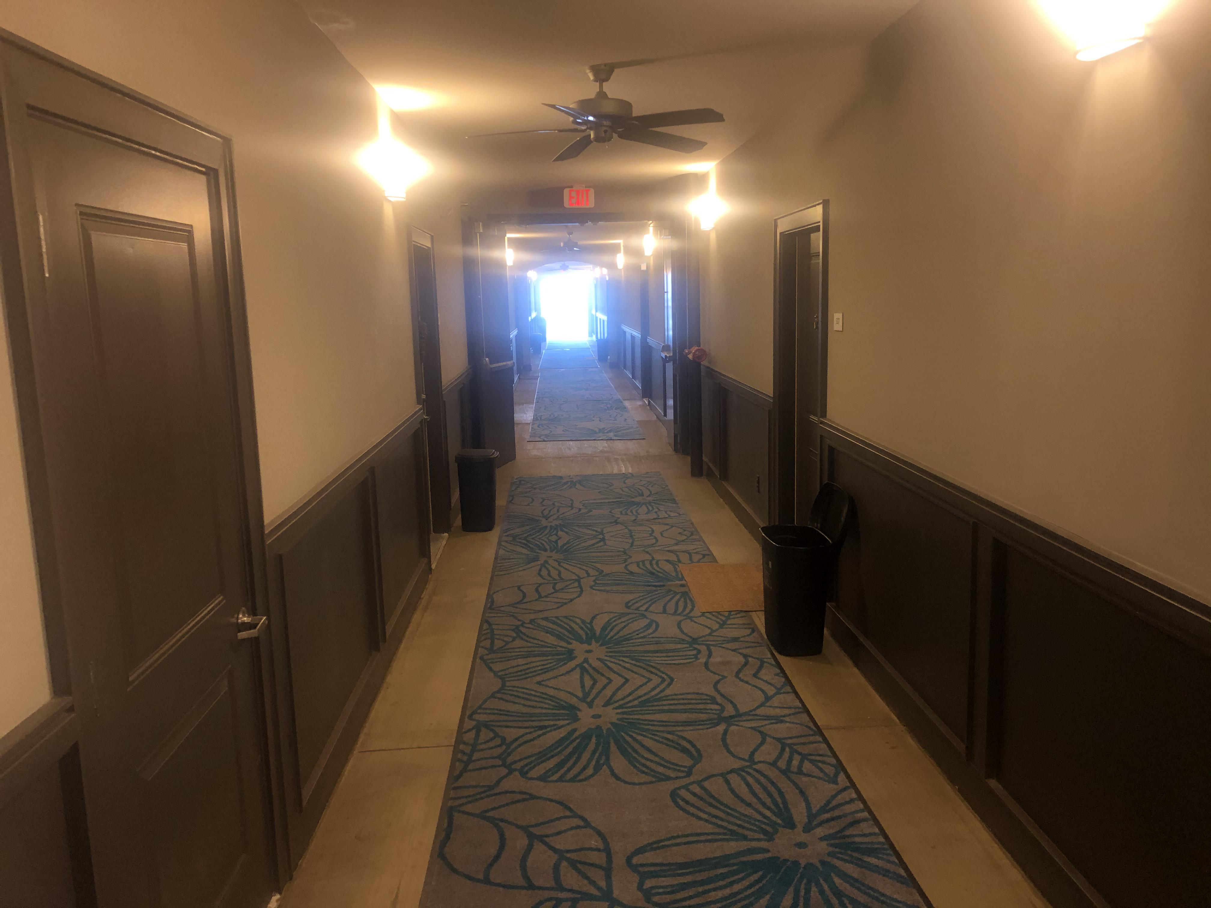 The interior of the luxury apt, The Gentry, rent starting at 1K looks