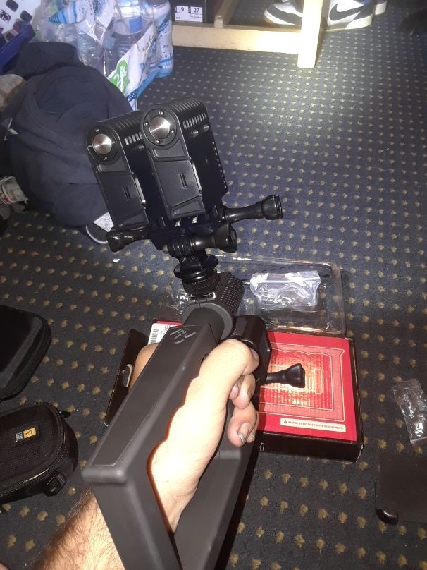 Death Lens Death Grip /Hero 4 Session / Dual Nitecore GP3 camera lights