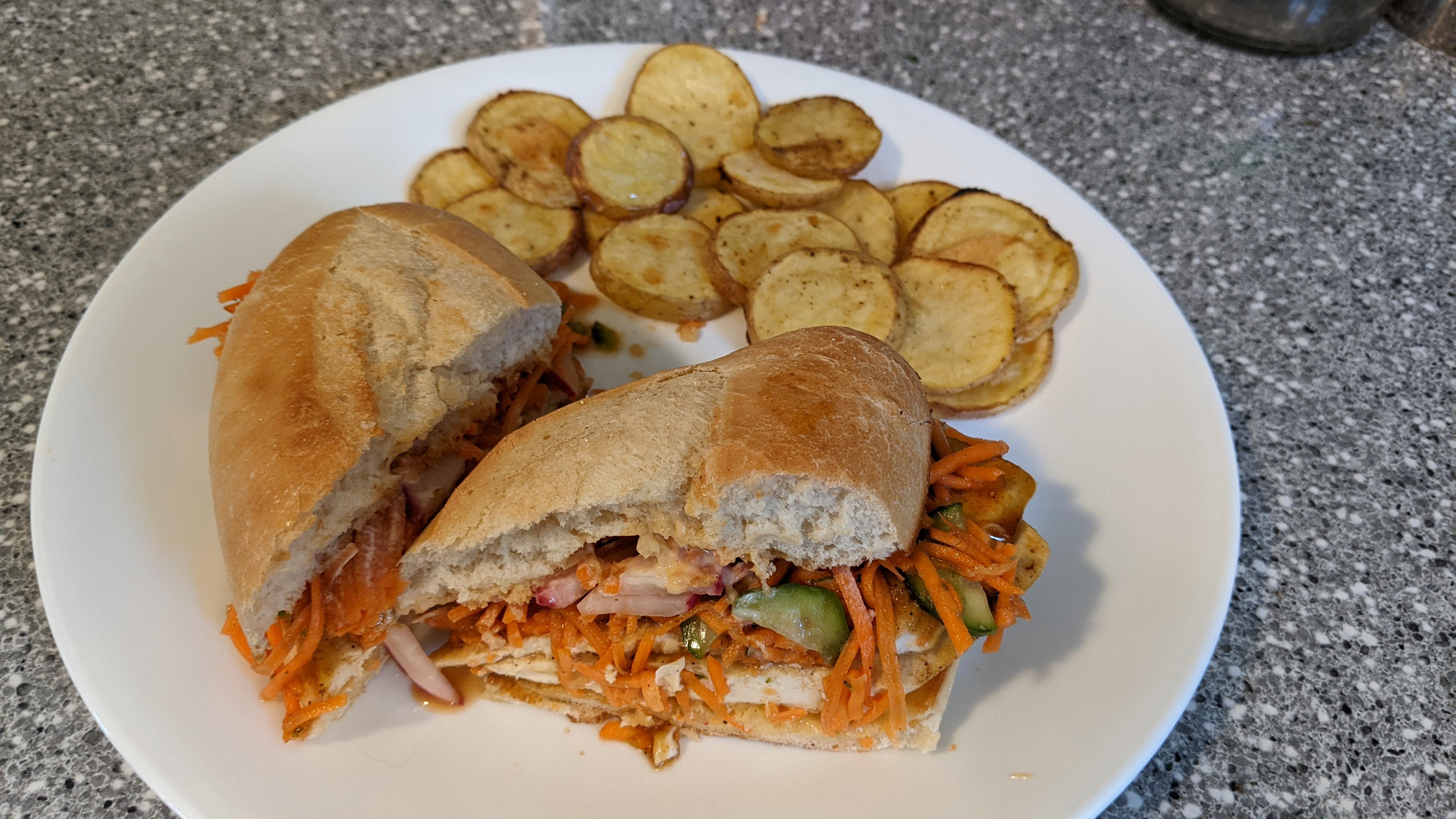 Vegetarian Tofu Banh Mi so good! I will definitely make this again