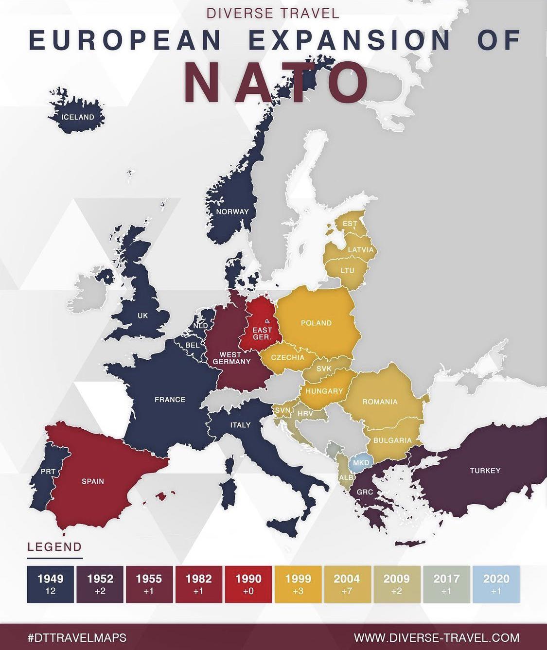 European expansion of NATO r/Maps