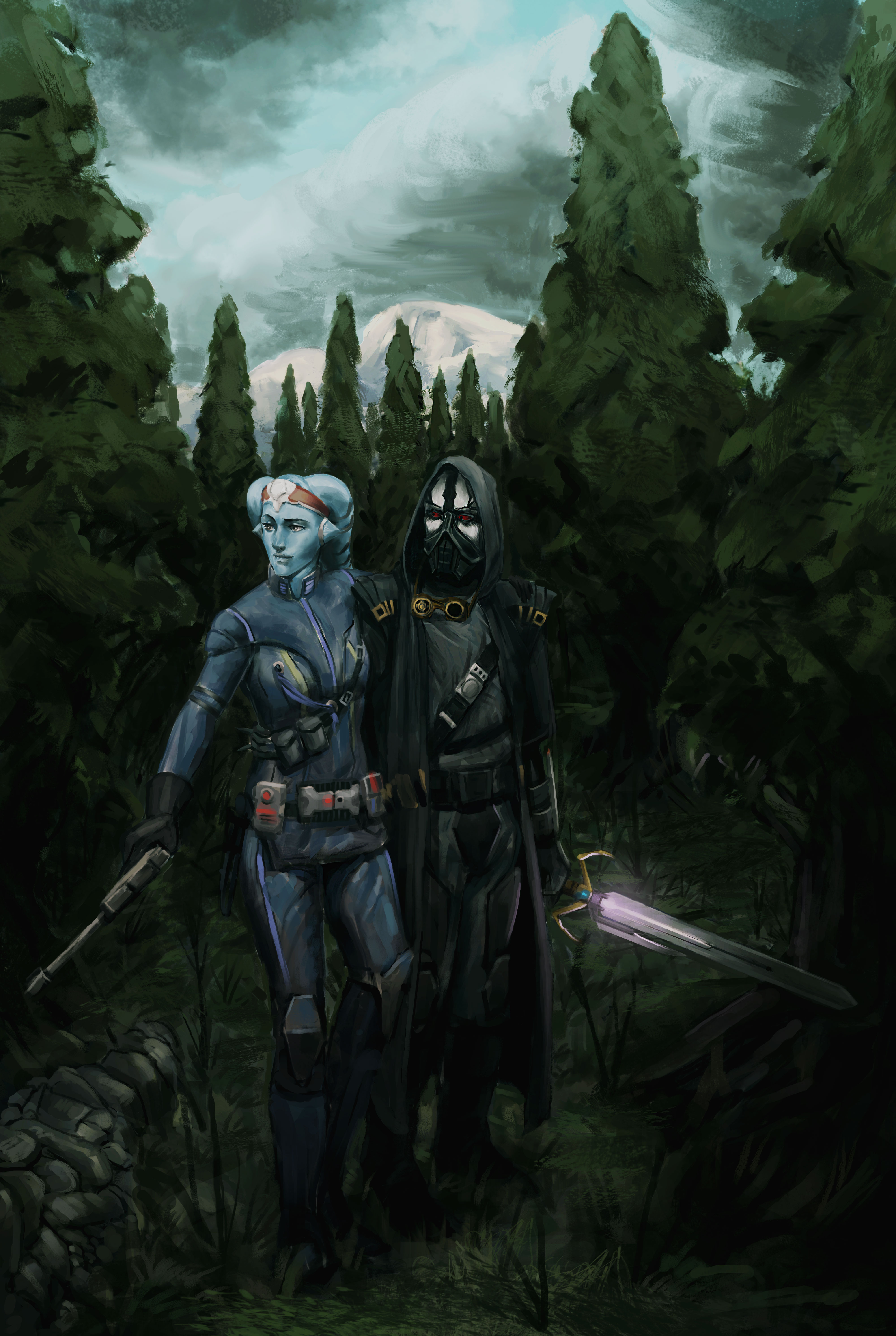 Character art commissions seem to be making the rounds... My Sith