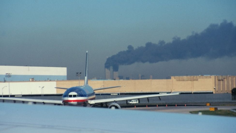 Taken moments after United 175 struck the South Tower, English Doctor