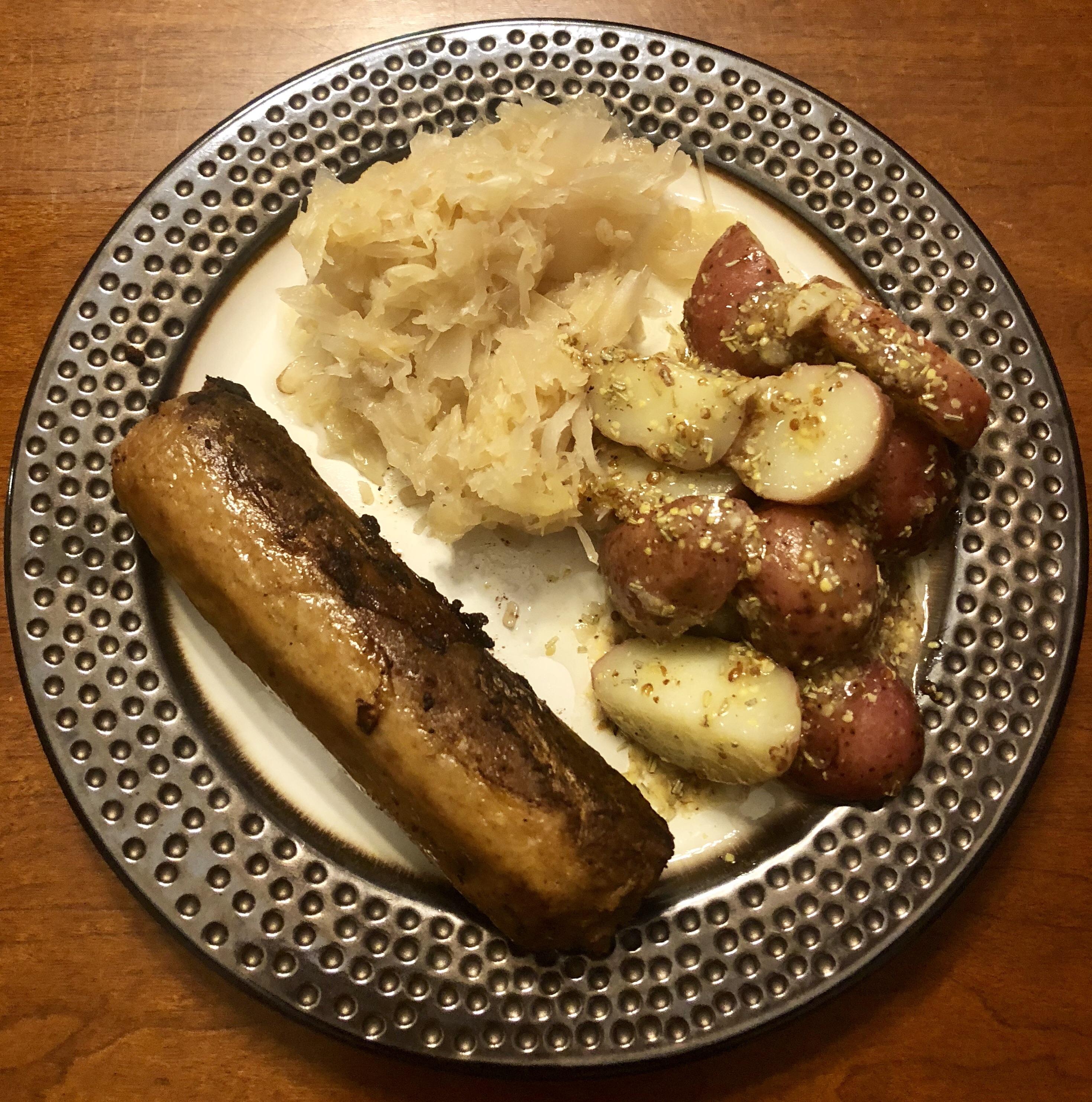 German inspired vegan dinner featuring Beyond sausage! r/vegan