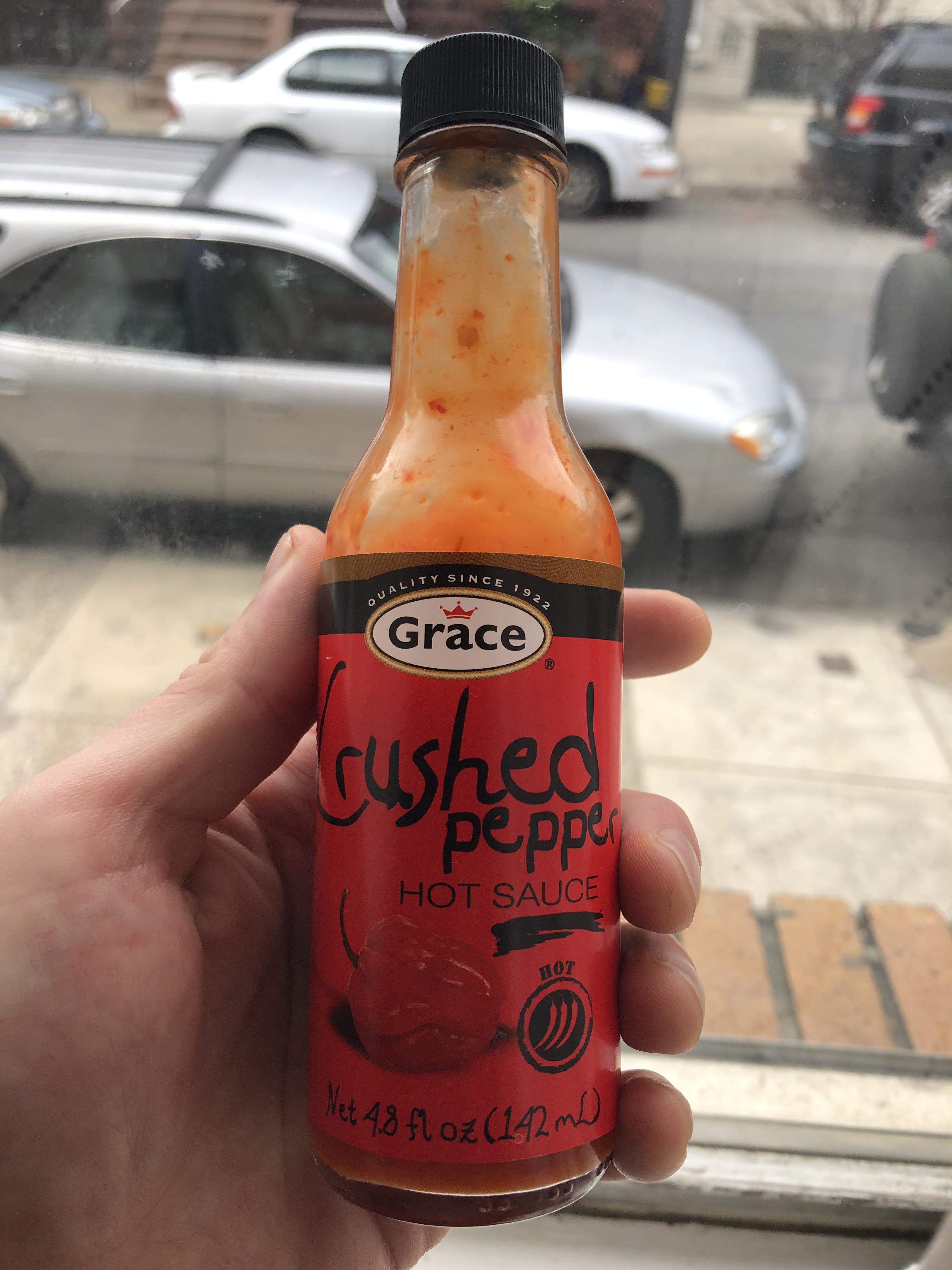 I Love This Sauce Crushed Pepper Hot Sauce from Grace Foods in