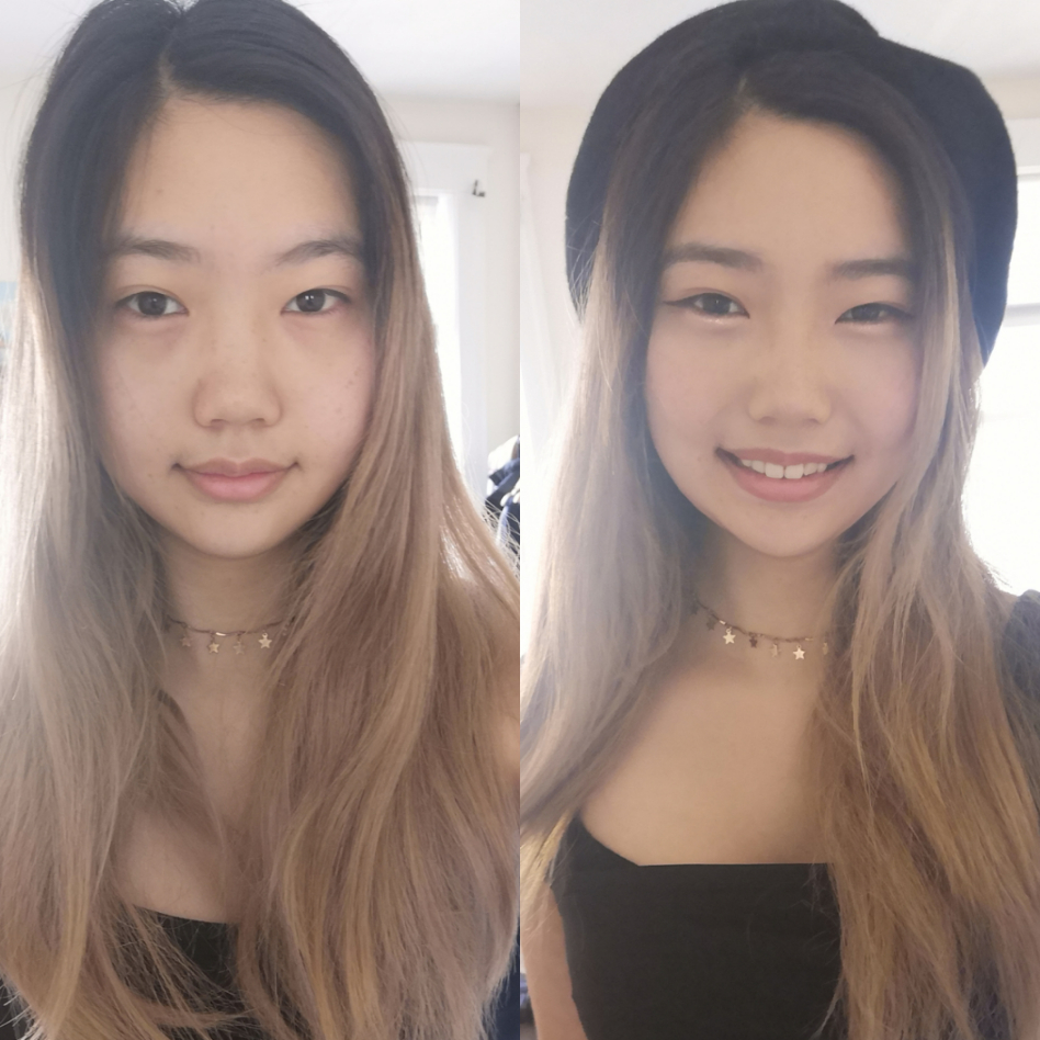 finally managed the korean aeygosal eyebag trend!! natural everyday