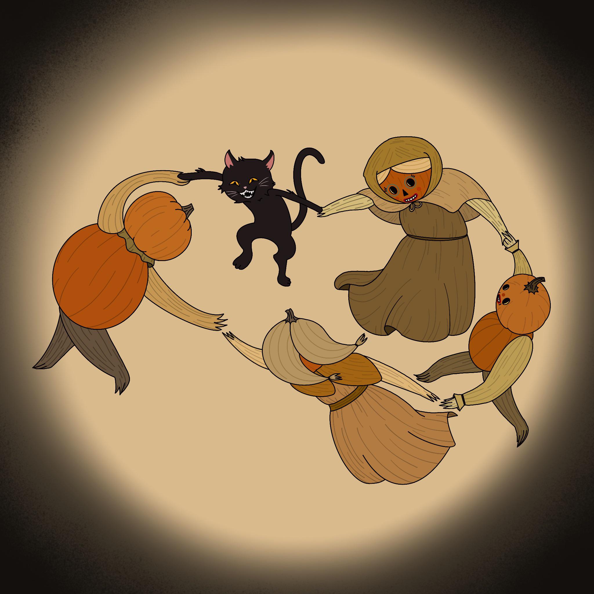 Pottsfield Dancers art by me! insp. by Matisse r/overthegardenwall