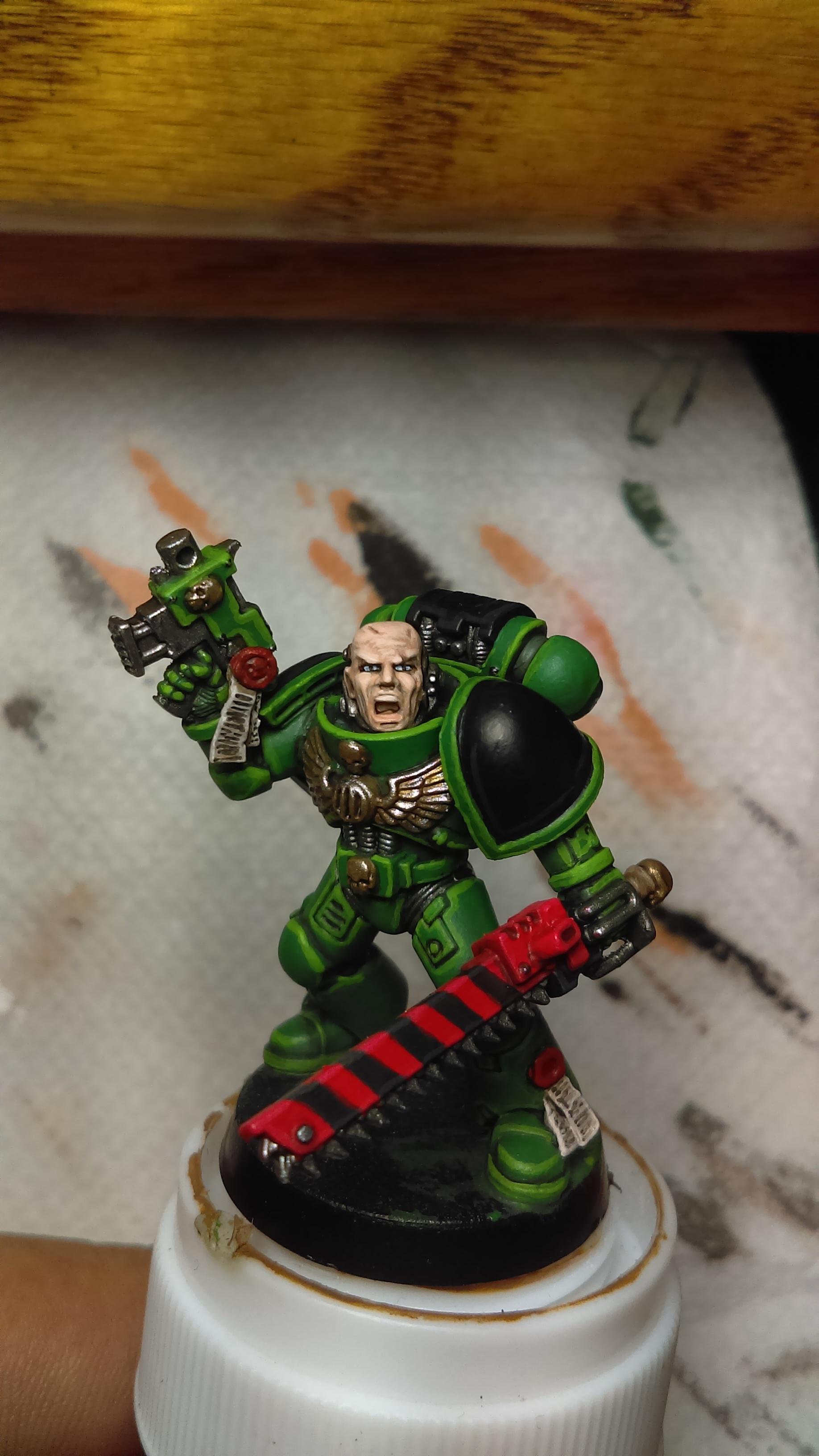 Green space marine sergeant. r/Warhammer40k