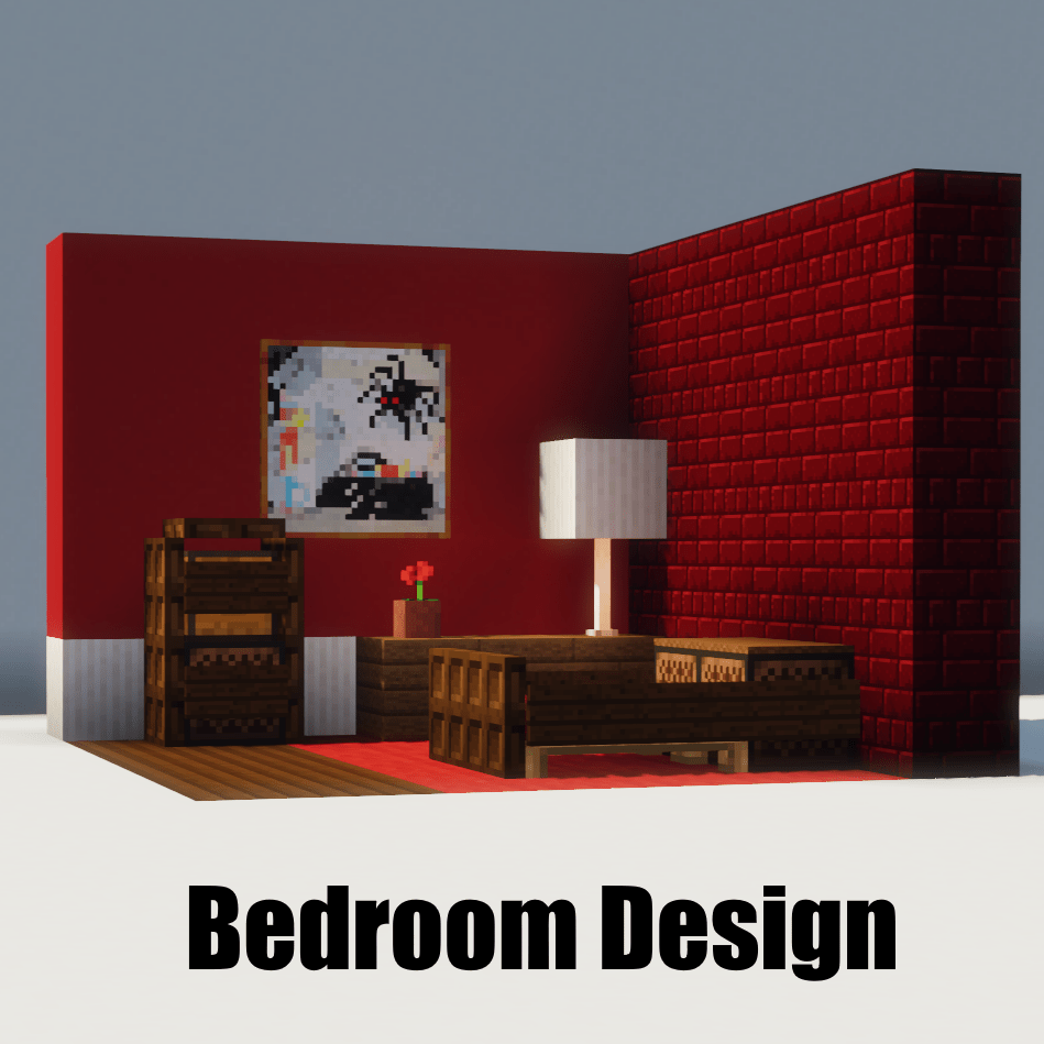 Bedroom Design Red Bedroom Minecraft