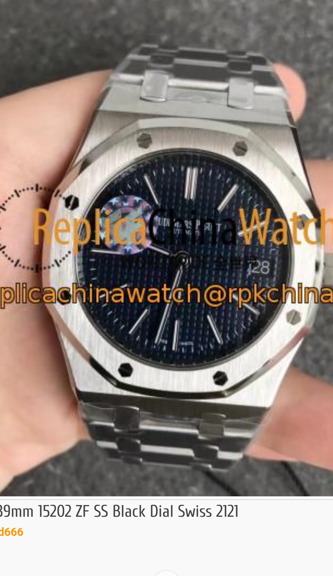 black dial 15202 audemar piguet r/RepTime