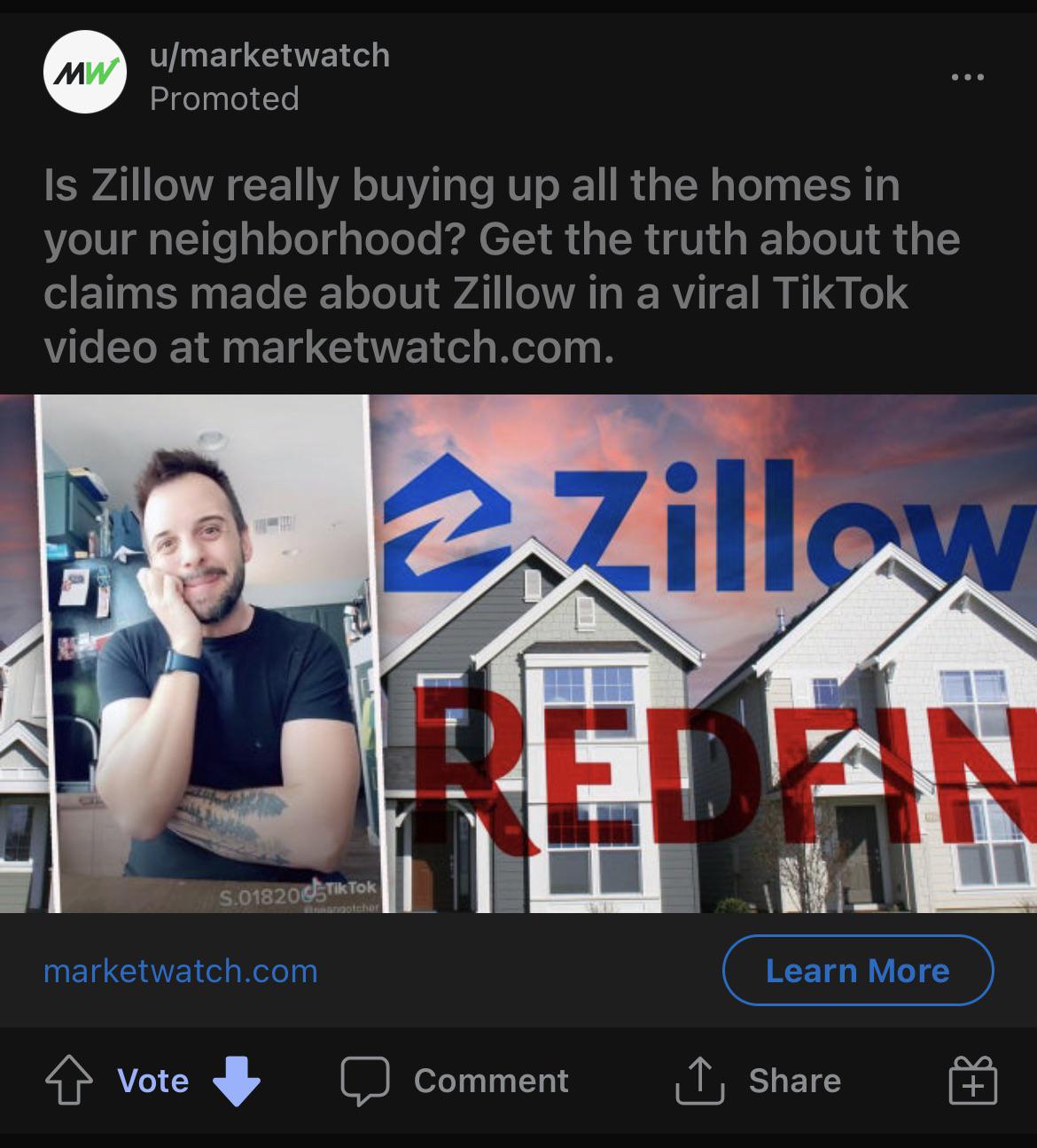 Zillow bought an article and adspace to let us know they totally aren’t