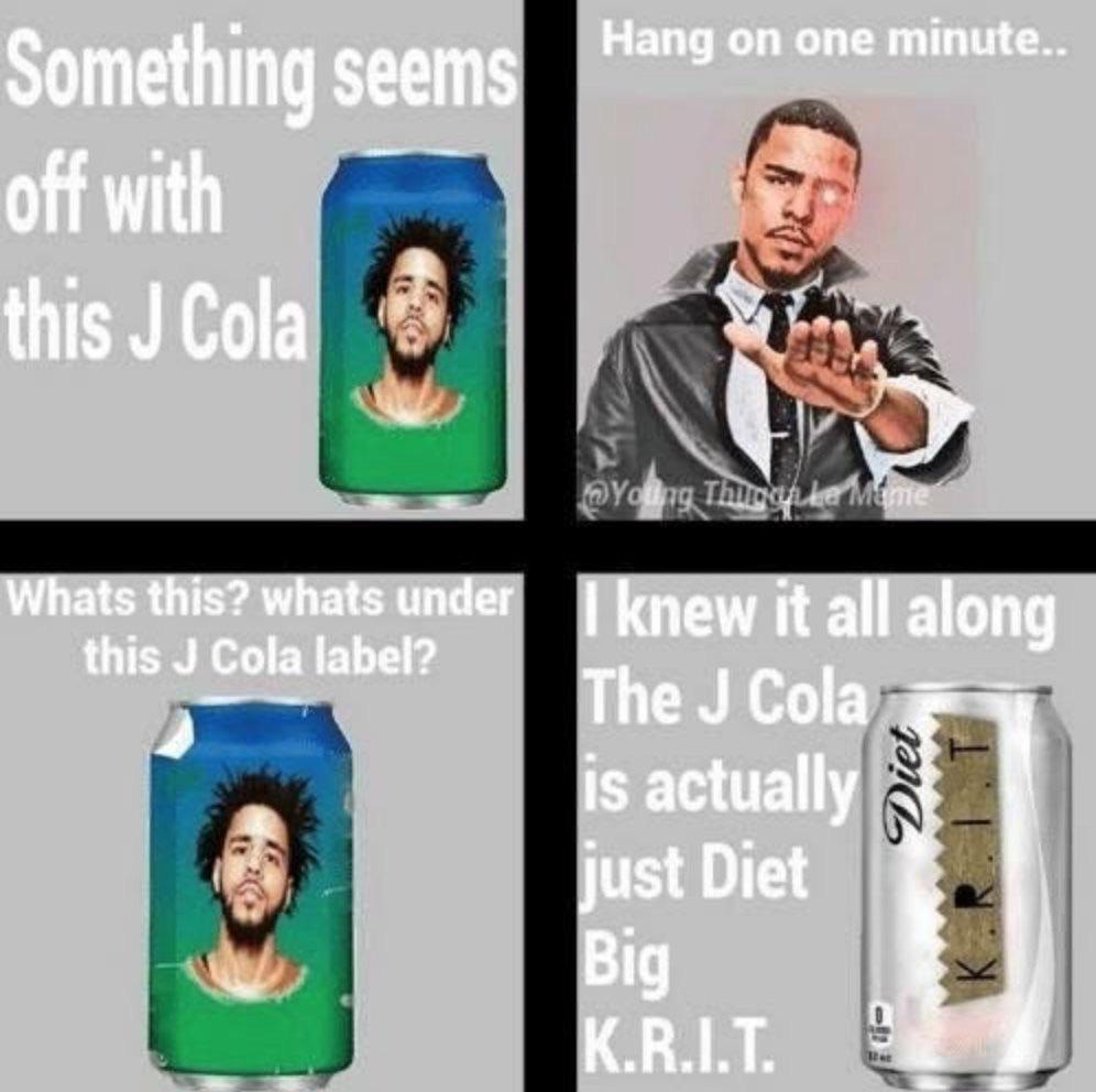 Fantano posted this J Cole meme once upon a time. With all the recent