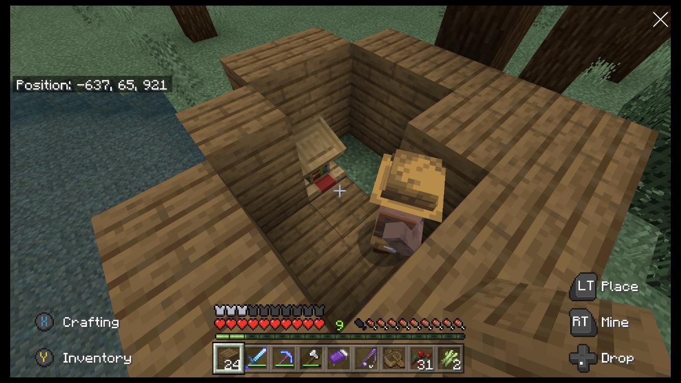 Have a farming villager who won’t change to a librarian even though I