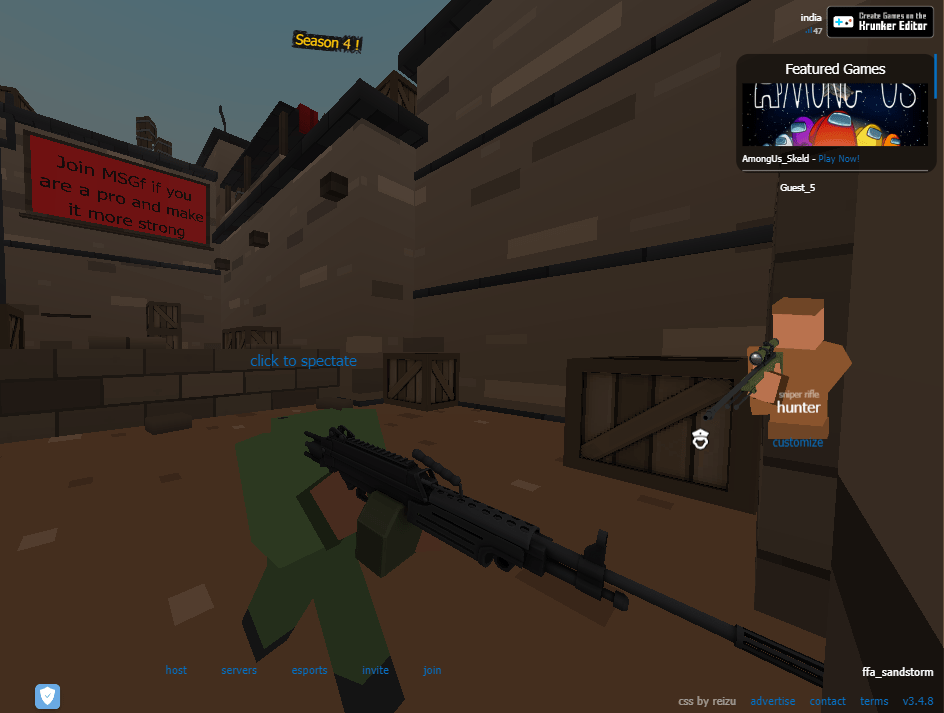 Headless man spotted in Krunker. r/KrunkerIO