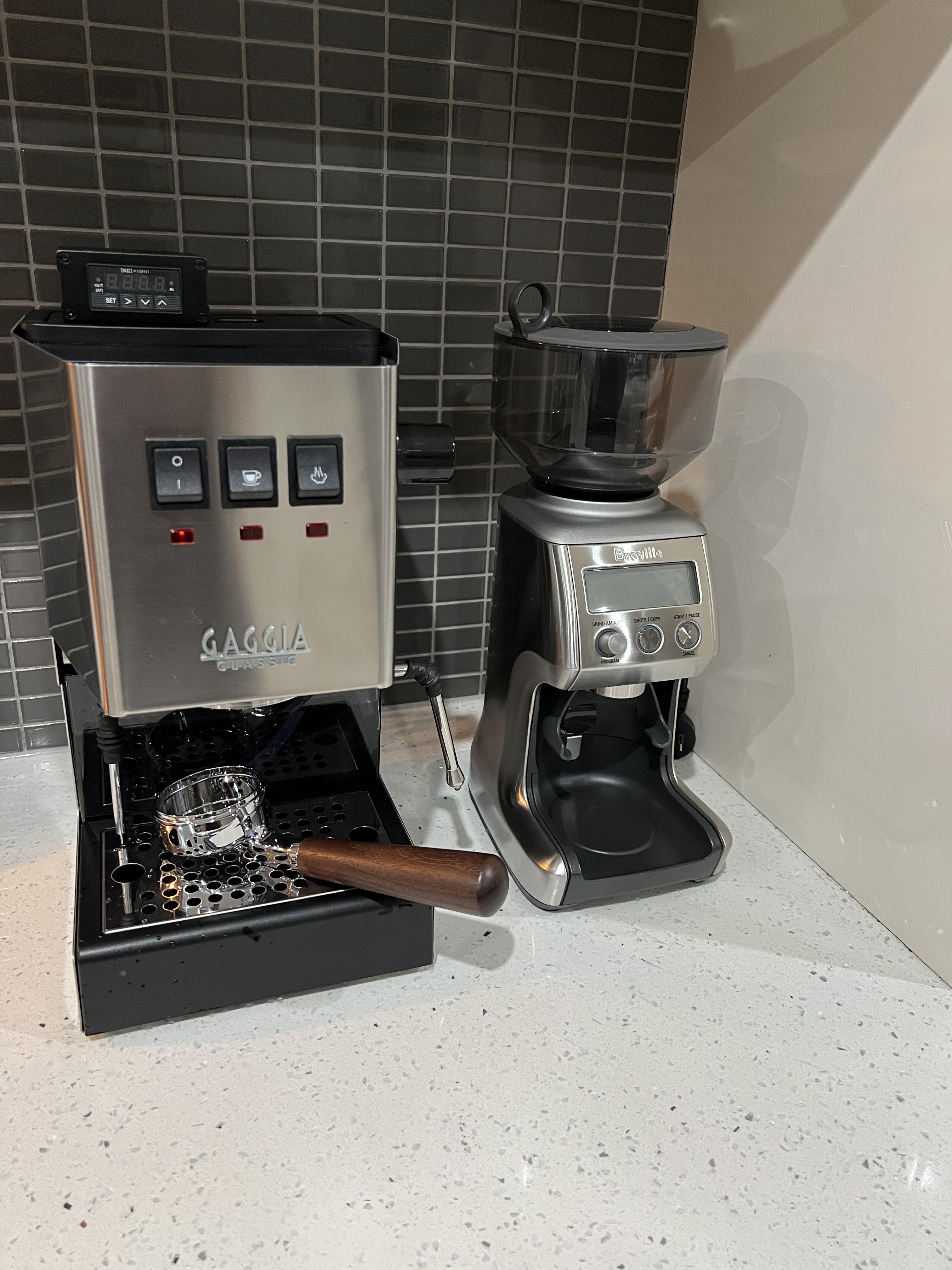 First Setup Gaggia Classic with PID and OPV mod. Also have scales but