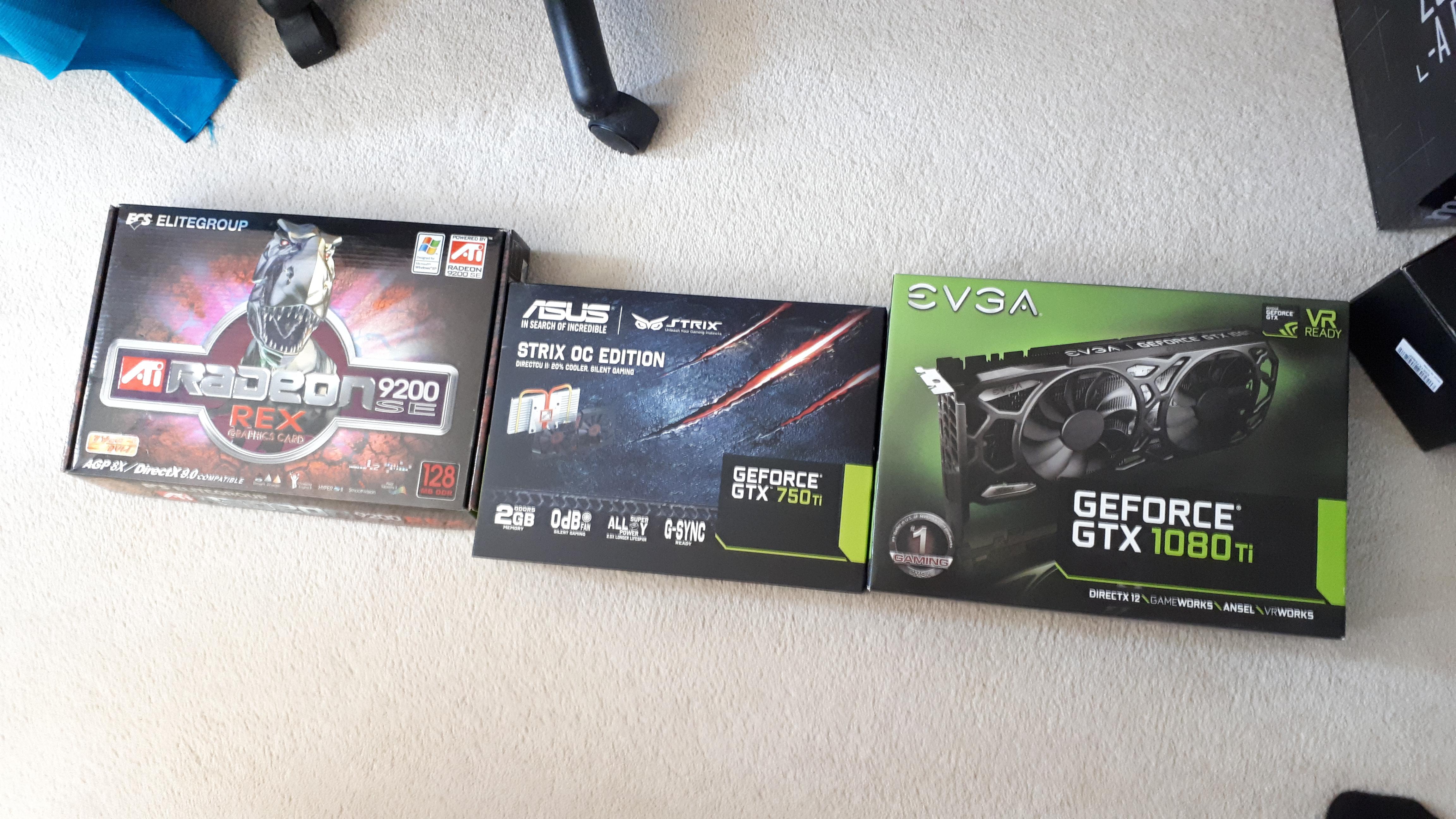 The evolution of my video cards r/nvidia