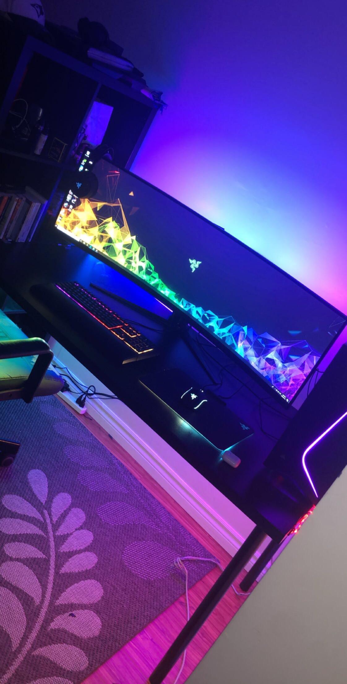 Still need to work on my cable management, SUPER ULTRA WIDE MASTER RACE