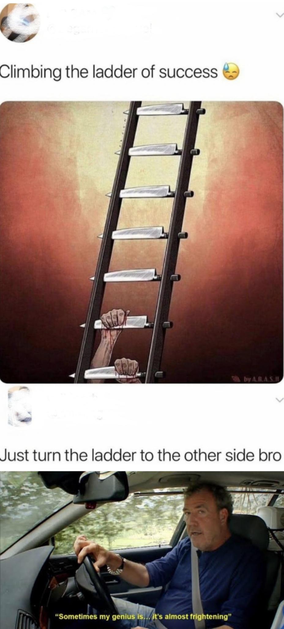 Climb the staircase bro r/memes