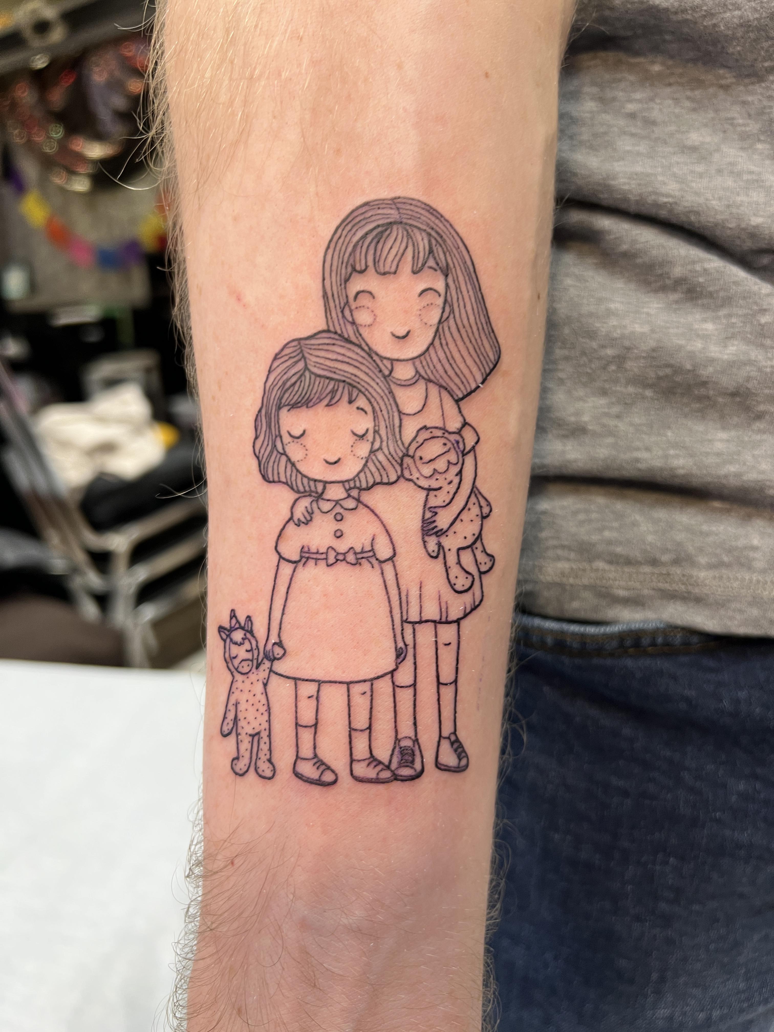 My daughters by Jackie at Cresson Street Tattoo in Philadelphia r/tattoos