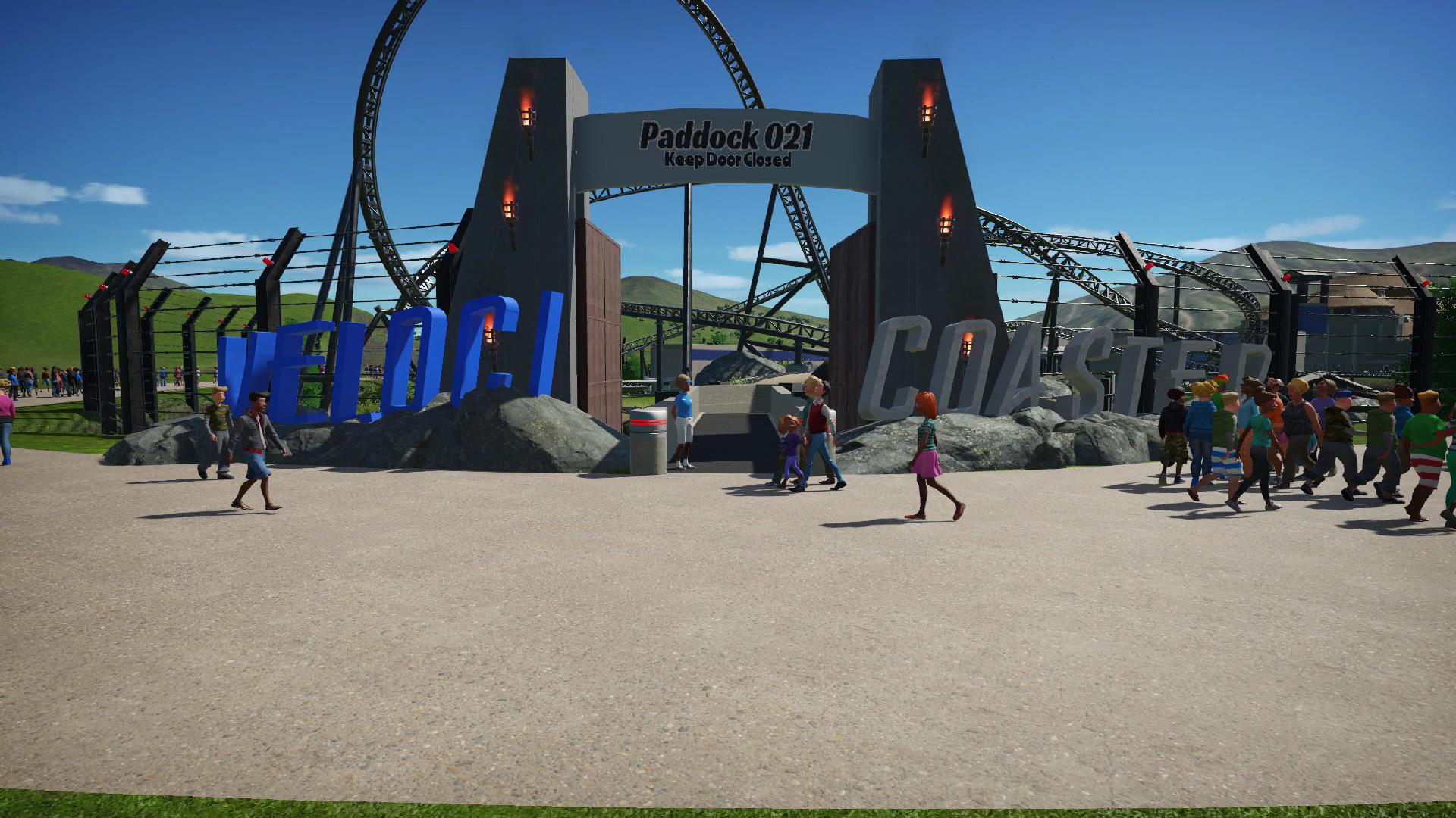 Coaster needed a better entrance than just a hole in the fence