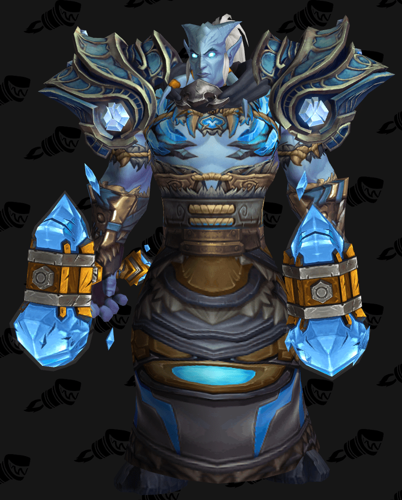 My Draenei shaman. A feral appearance with the trademark racial