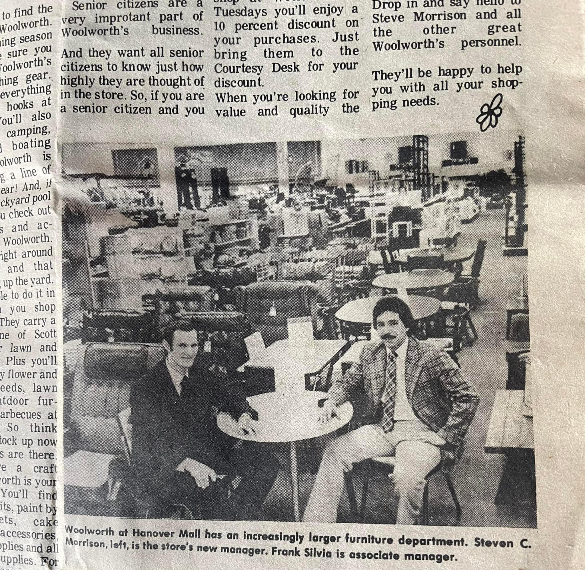 Woolworth furniture department at Hanover Mall in Hanover, MA (1981) r/TheWayWeWere