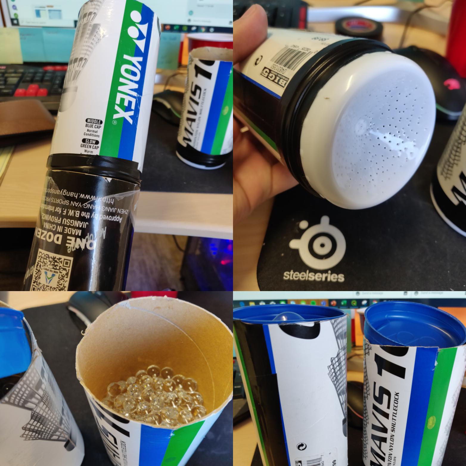 DIY Shuttlecock Humidifier Humidome Steam Away r/badminton