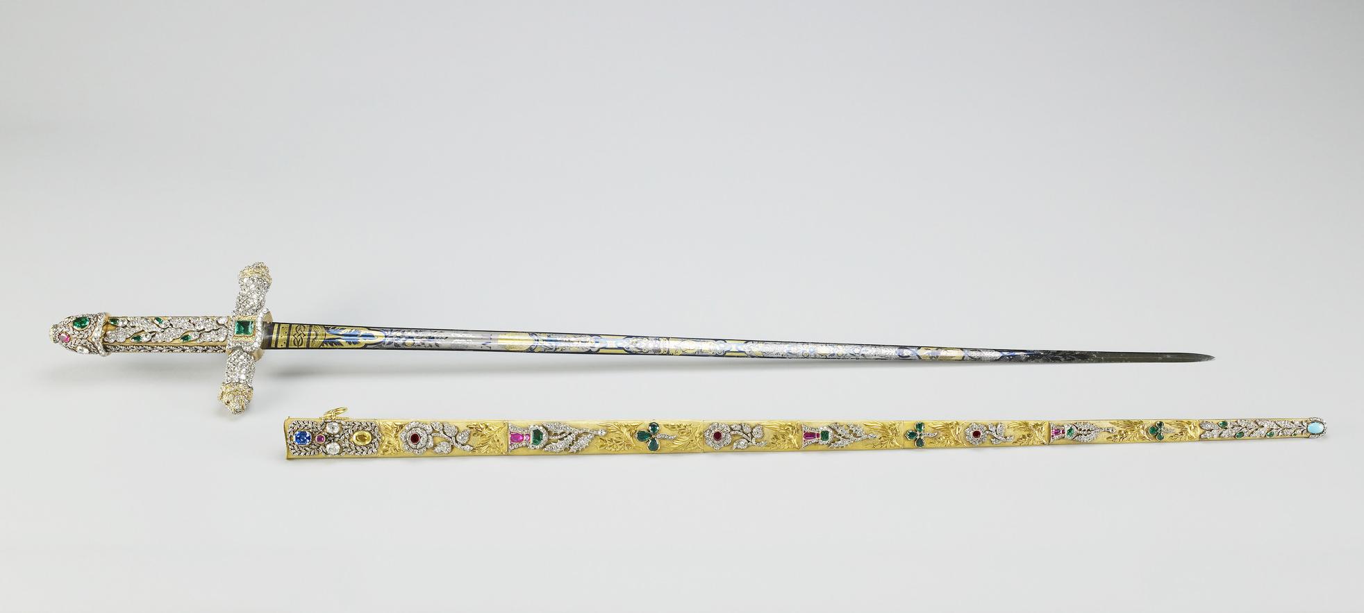 IV's Diamond encrusted Coronation sword, made in 1820 it cost £5,988; r/SWORDS