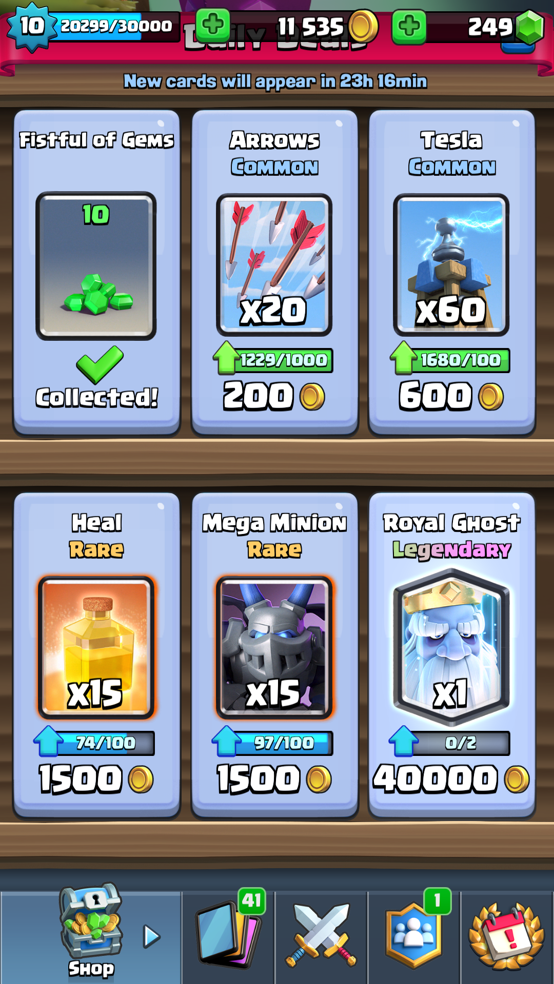 I just got in 3k and I about the shop... r/ClashRoyale
