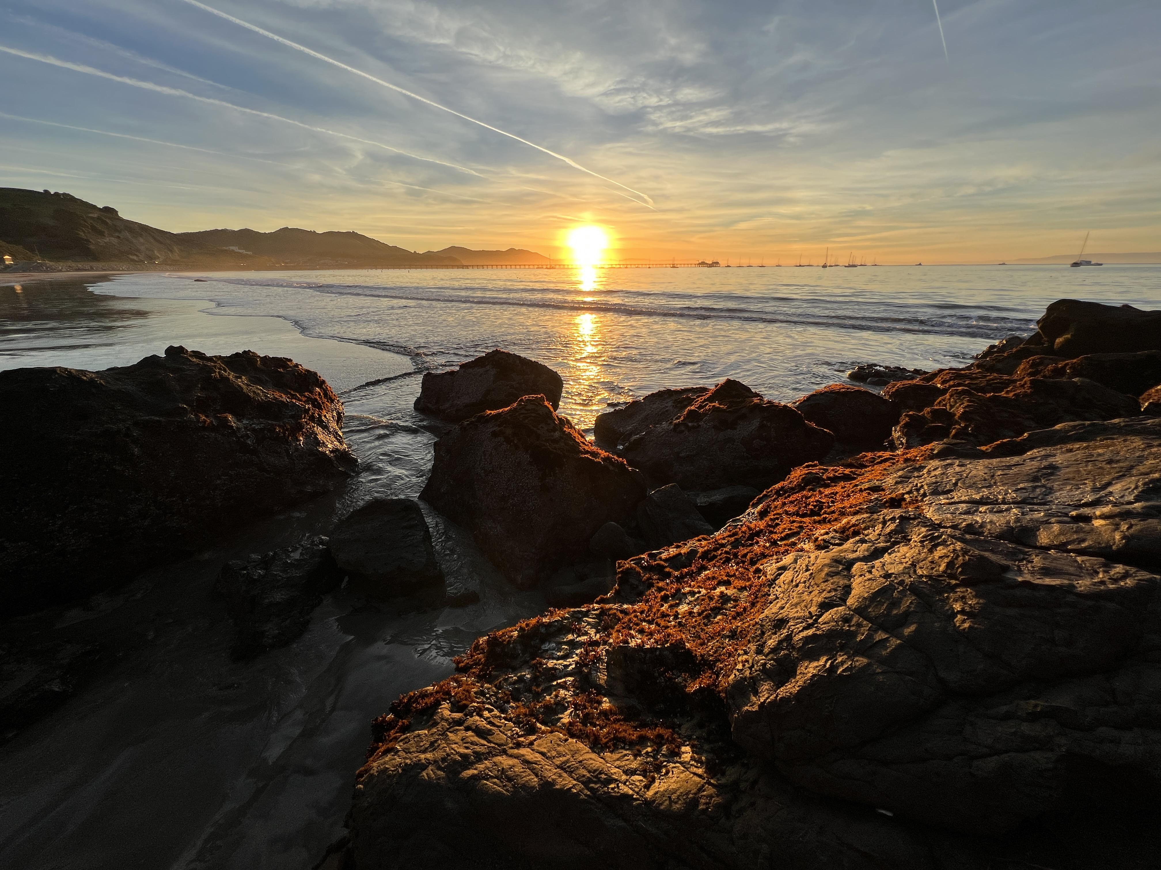Port San Luis/Avila dog beach at sunrise r/SLO
