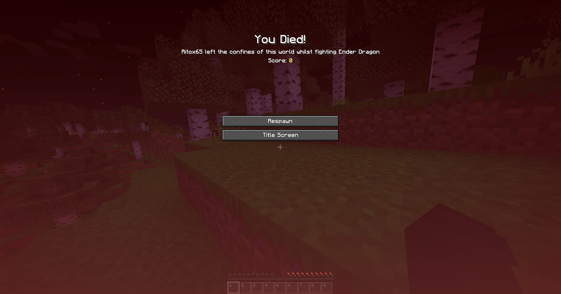 I finally got this death message that i spent almost 3 hours on r