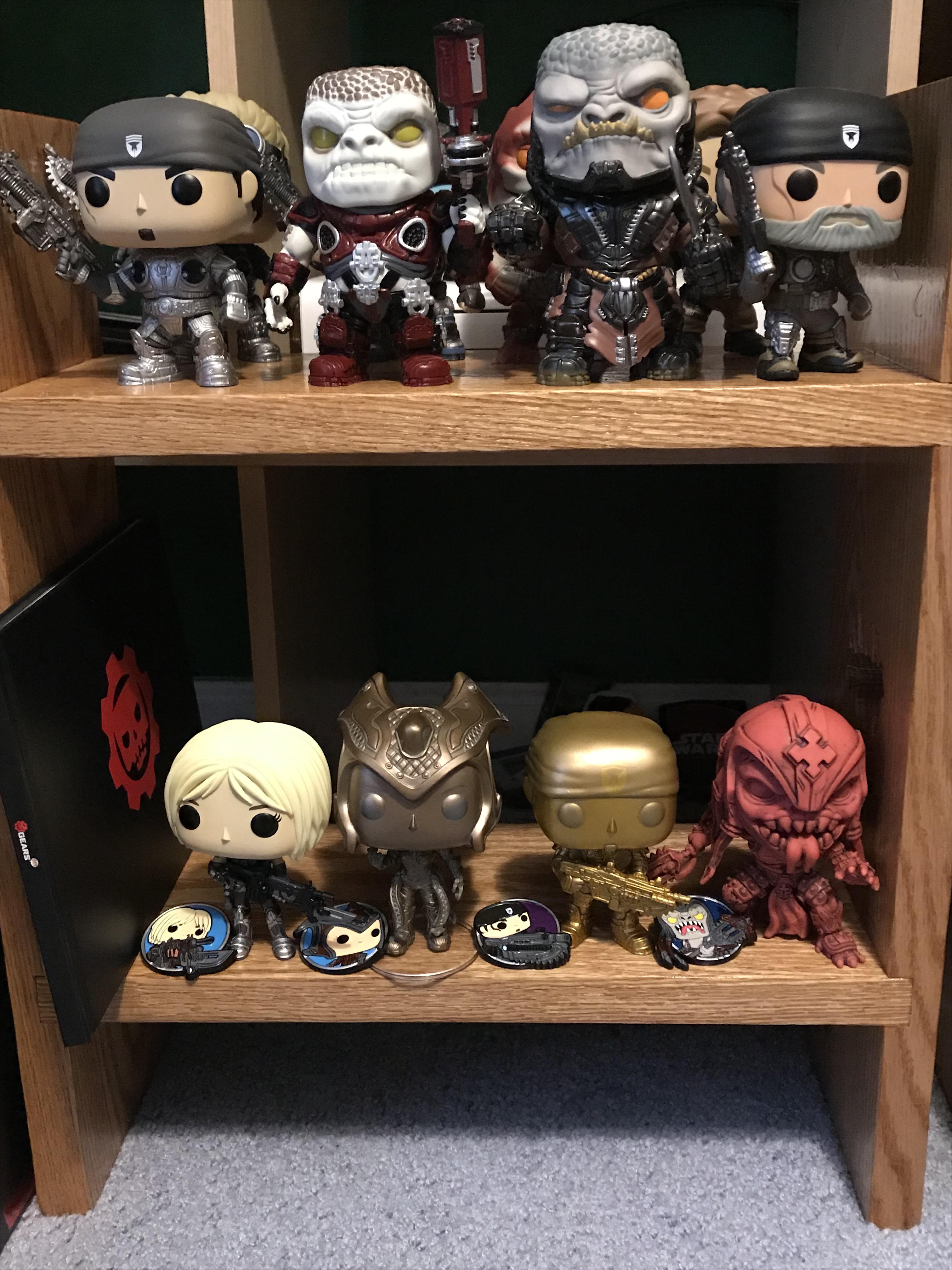 Finally finished my gears pop shelf r/GearsOfWar