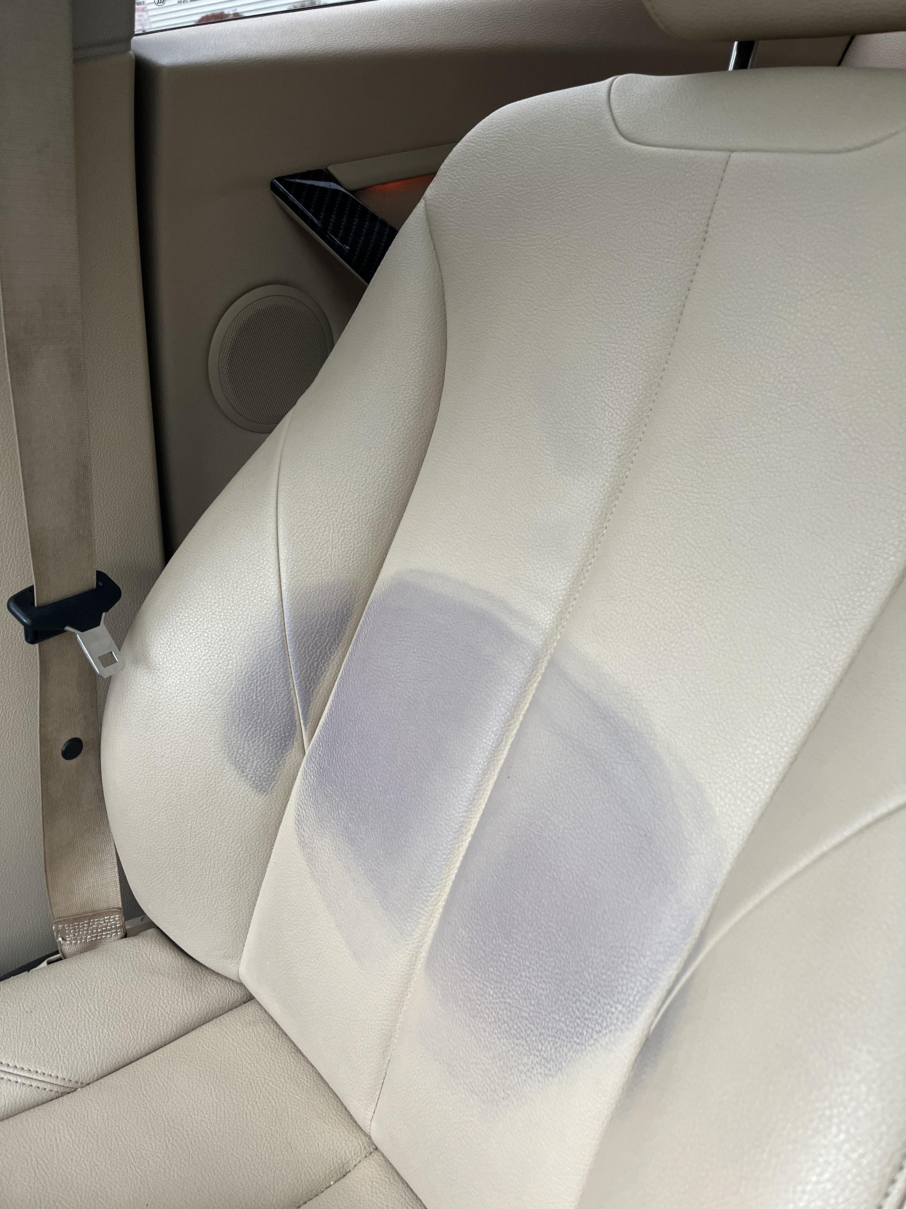 Dye From Clothing bled into leather…. r/Detailing