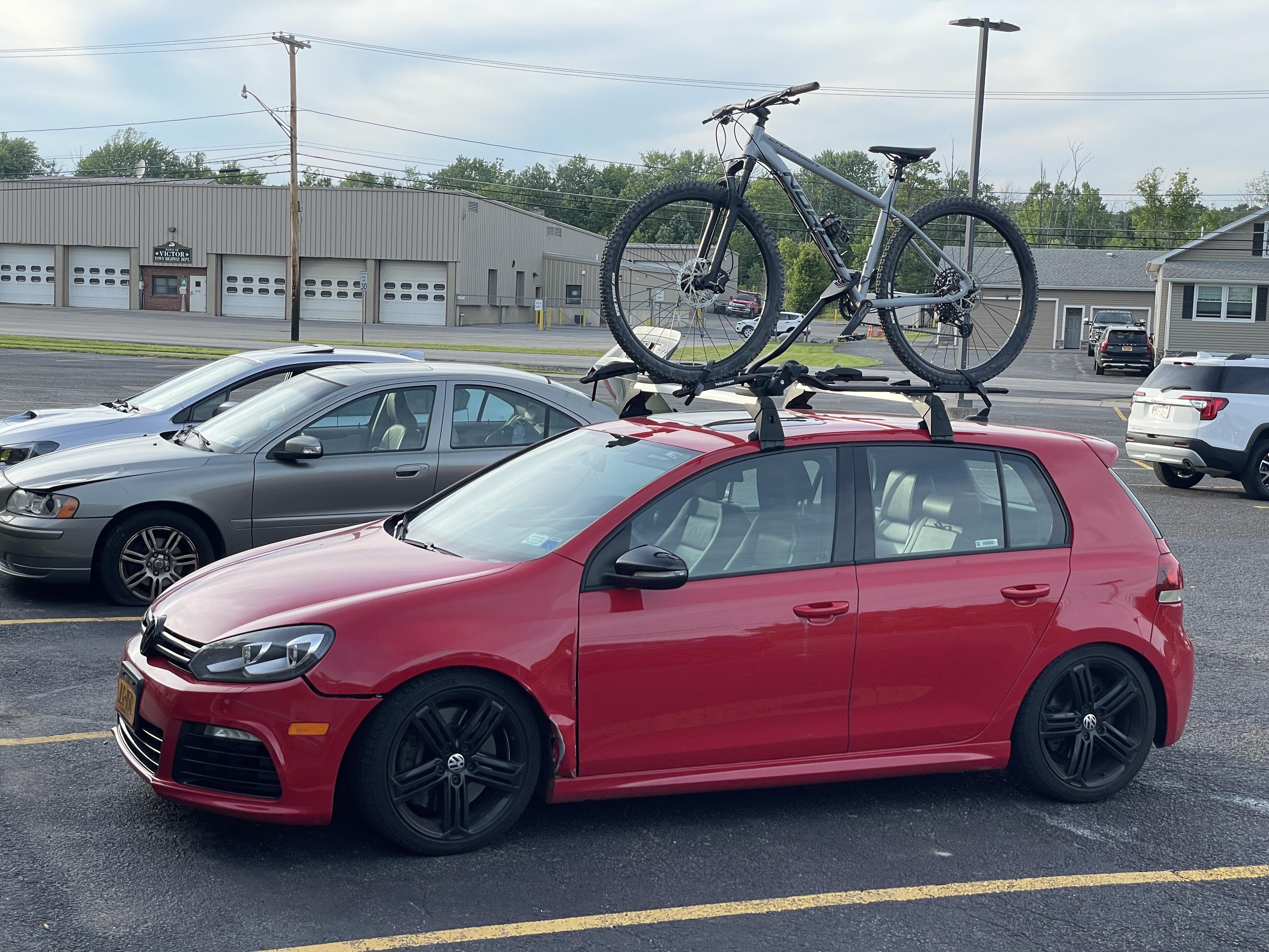 The OEM VW bike rack is pretty nice. r/Golf_R