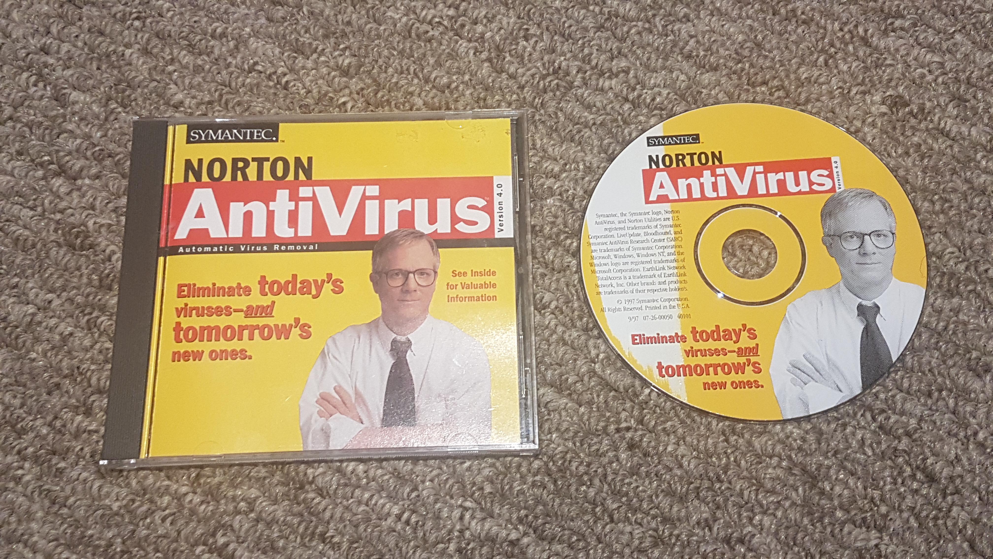 norton antivirus version 4.0 on cdrom r/Vinesauce