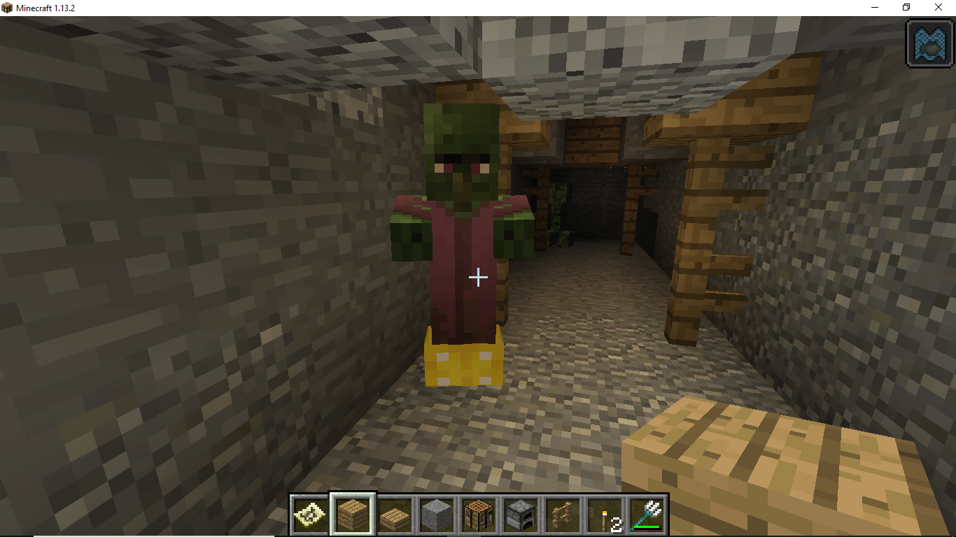 How did this zombie villager get into the middle of a giant cave system