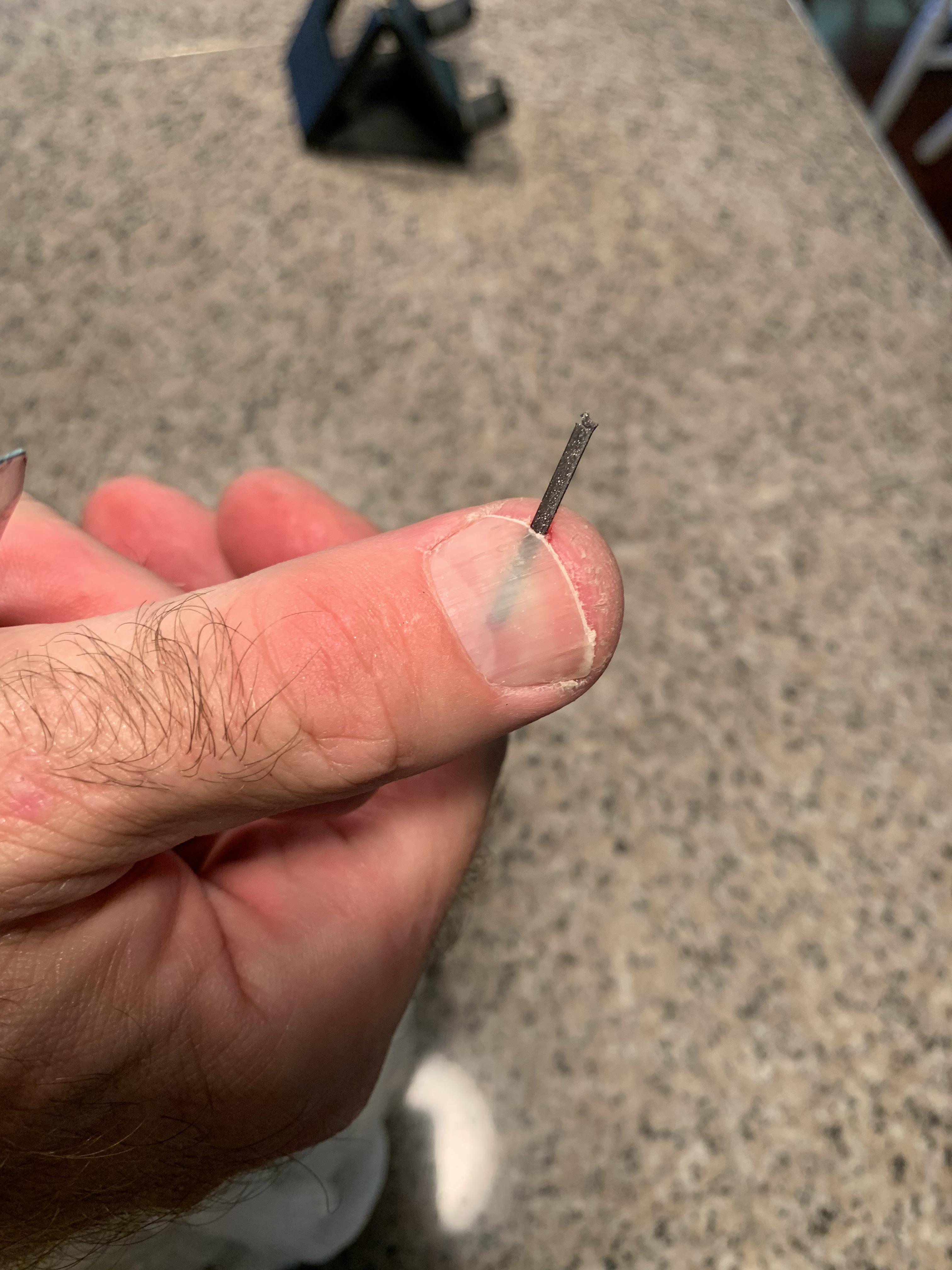 Don’t try this at home! I decided to try scraping off some of the print