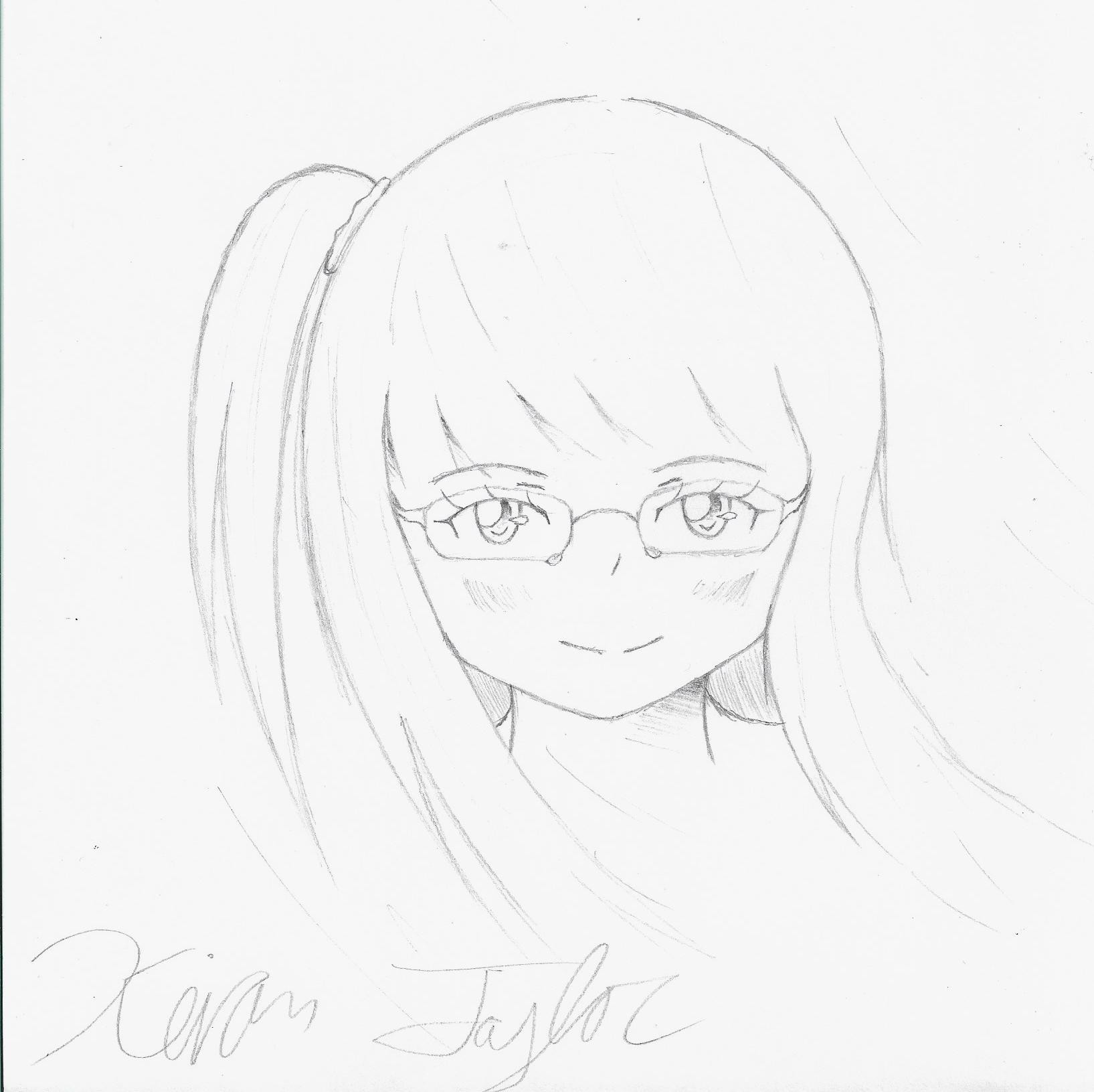 [OC] Glasses Girl r/AnimeSketch