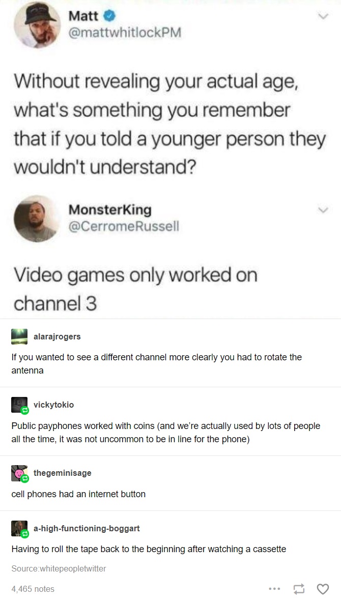 The TV stations sign off at night, then there's static. r/tumblr