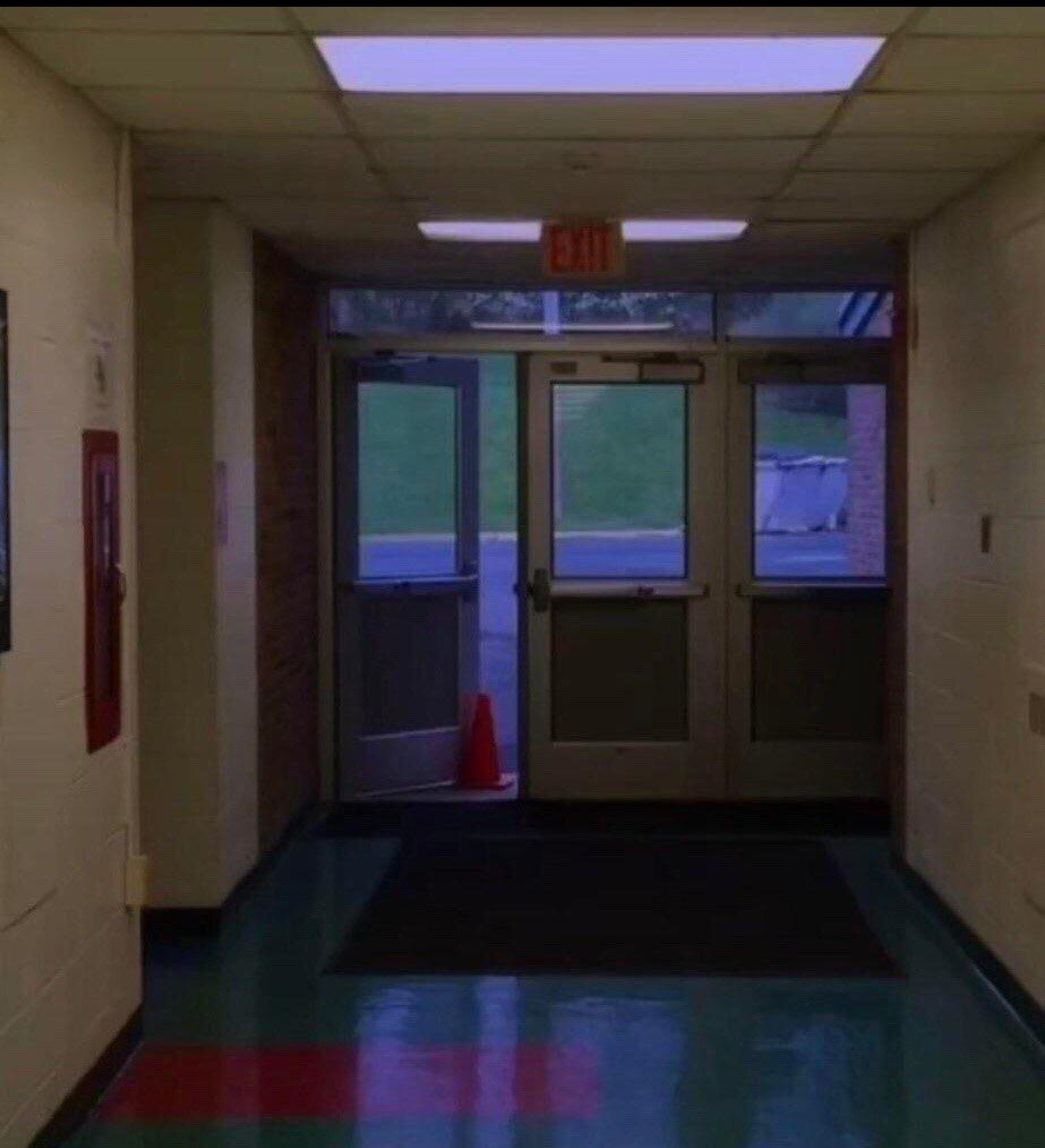 For those who wonder where the famous School exit picture was taken