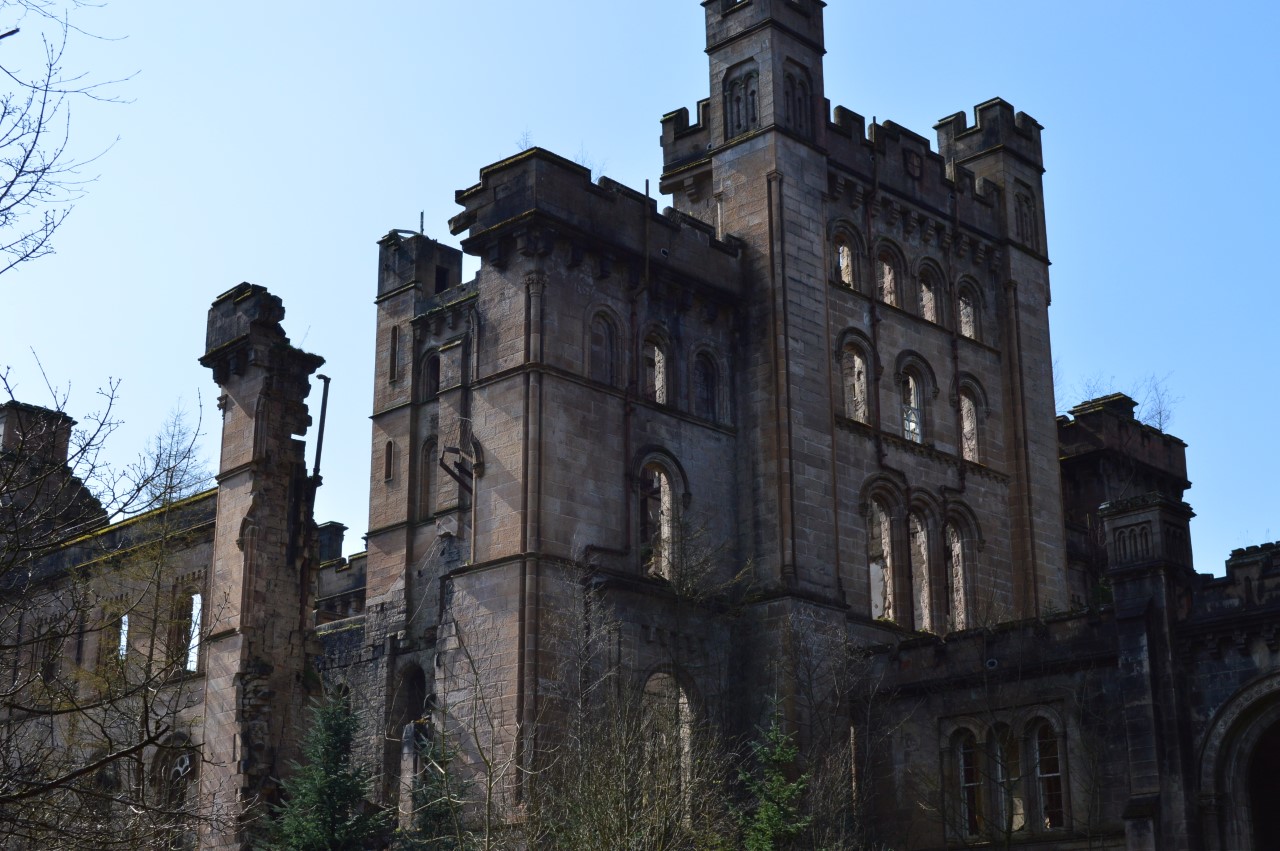 Abandoned Lunatic Asylum in Scotland, high up in the hills. Stunning on