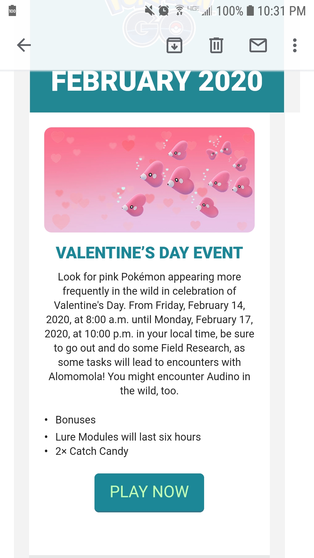 Pokemon Go Newsletter states that Alomomola will be available from