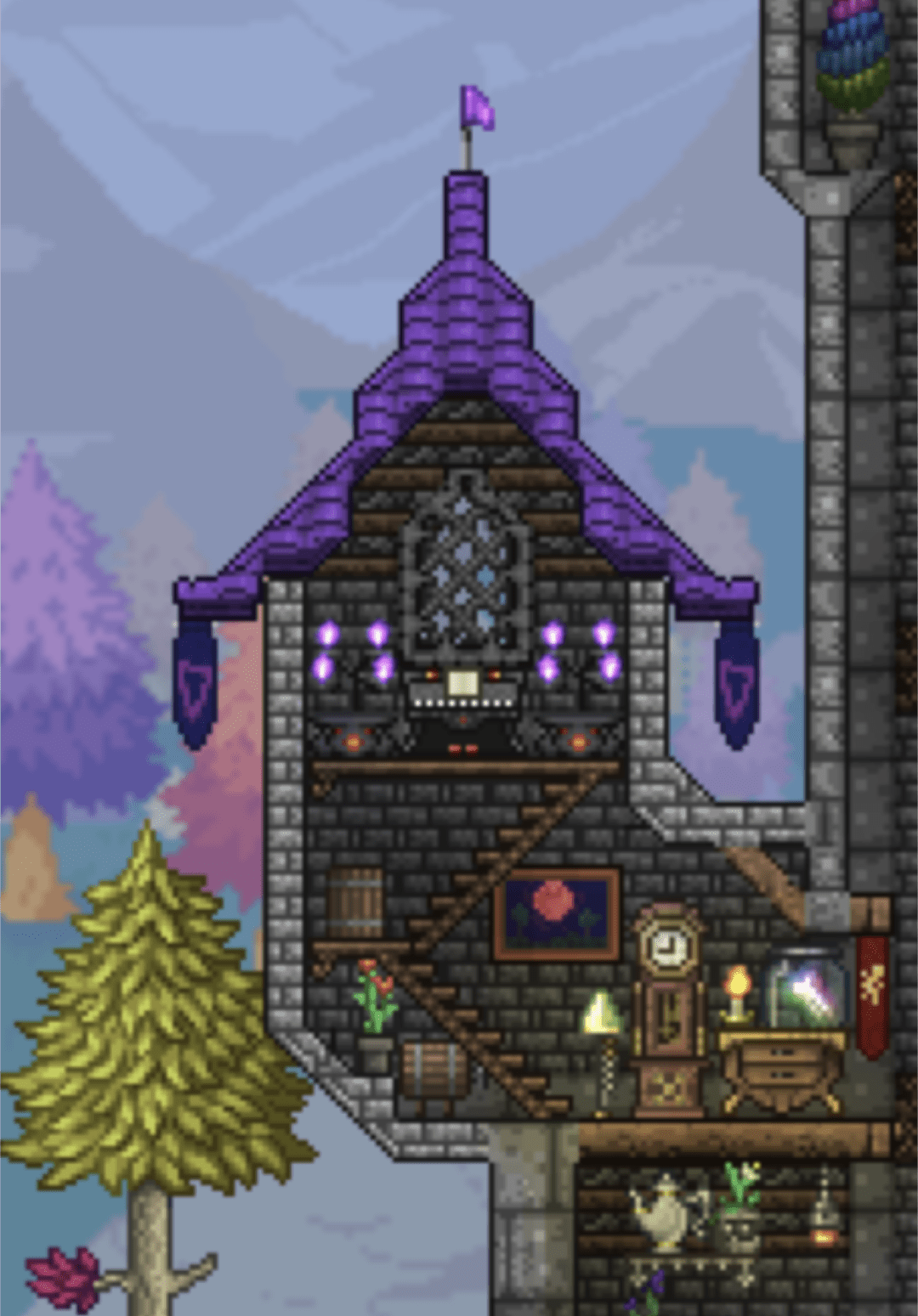 What did this builder use to make the windows? r/Terraria