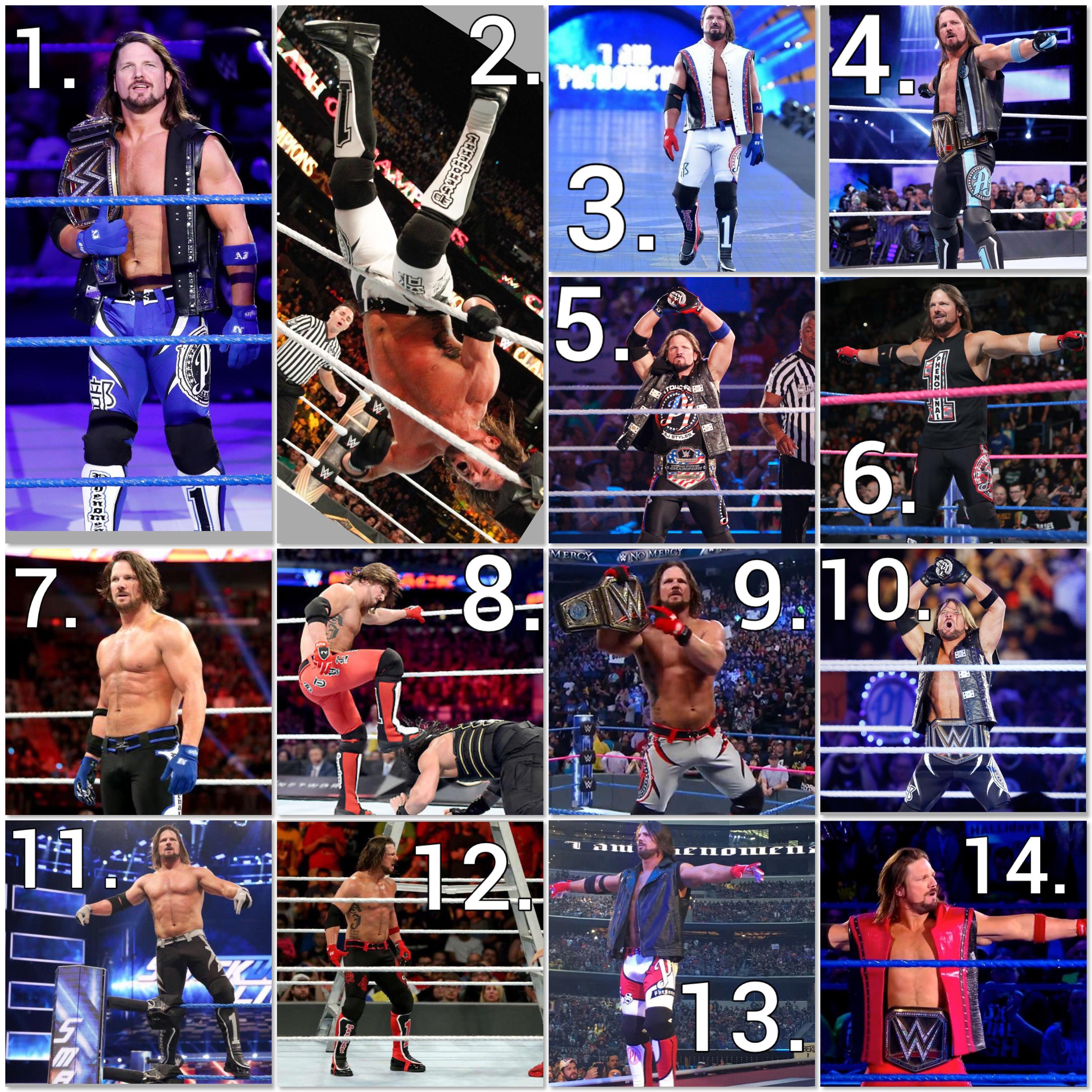 Ranking AJ Styles WWE attire. What are some of your favourites? r/SquaredCircle