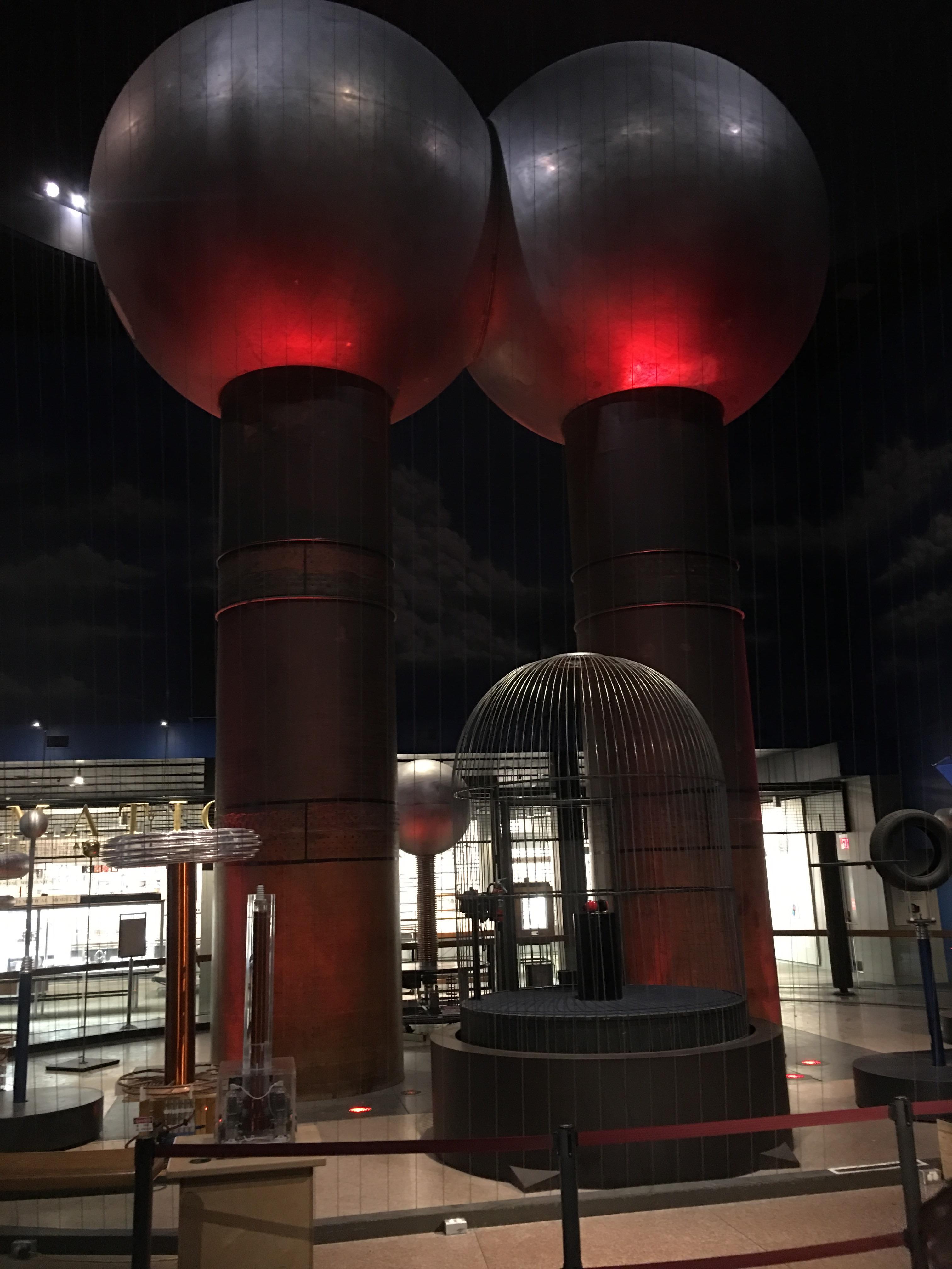 The world's largest airinsulated Van de Graaff generator. r