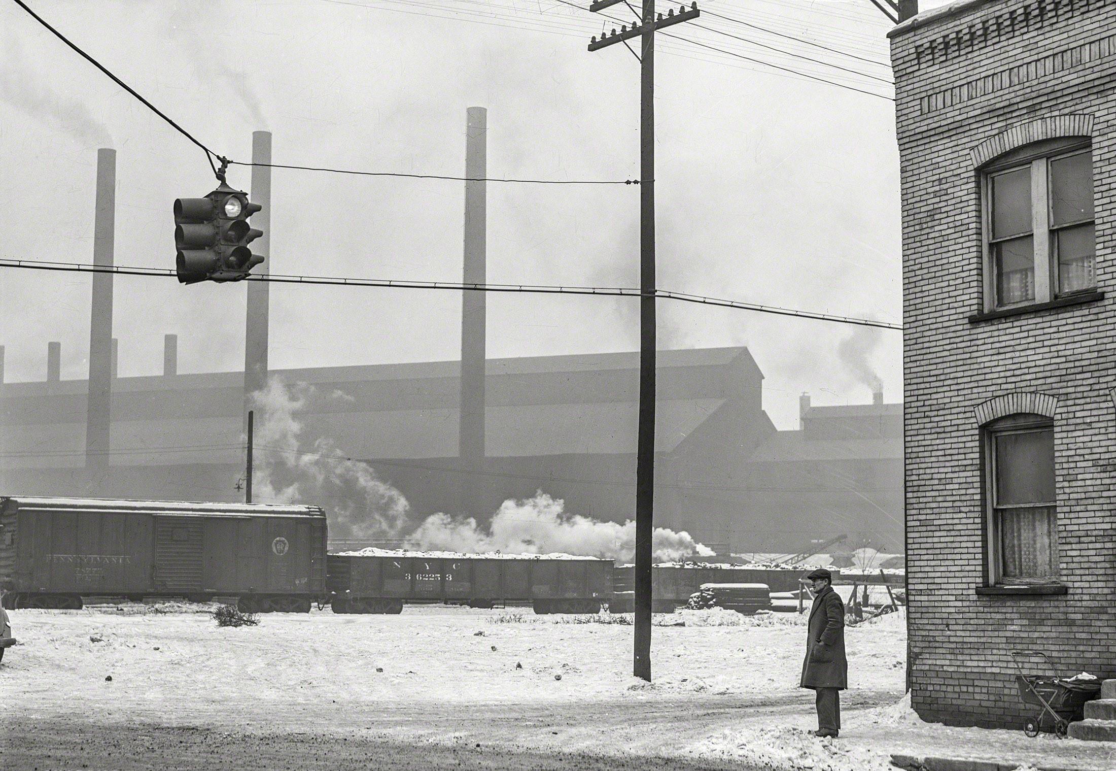 At the steel plant in Midland, Pennsylvania. January 1941. r/Pennsylvania